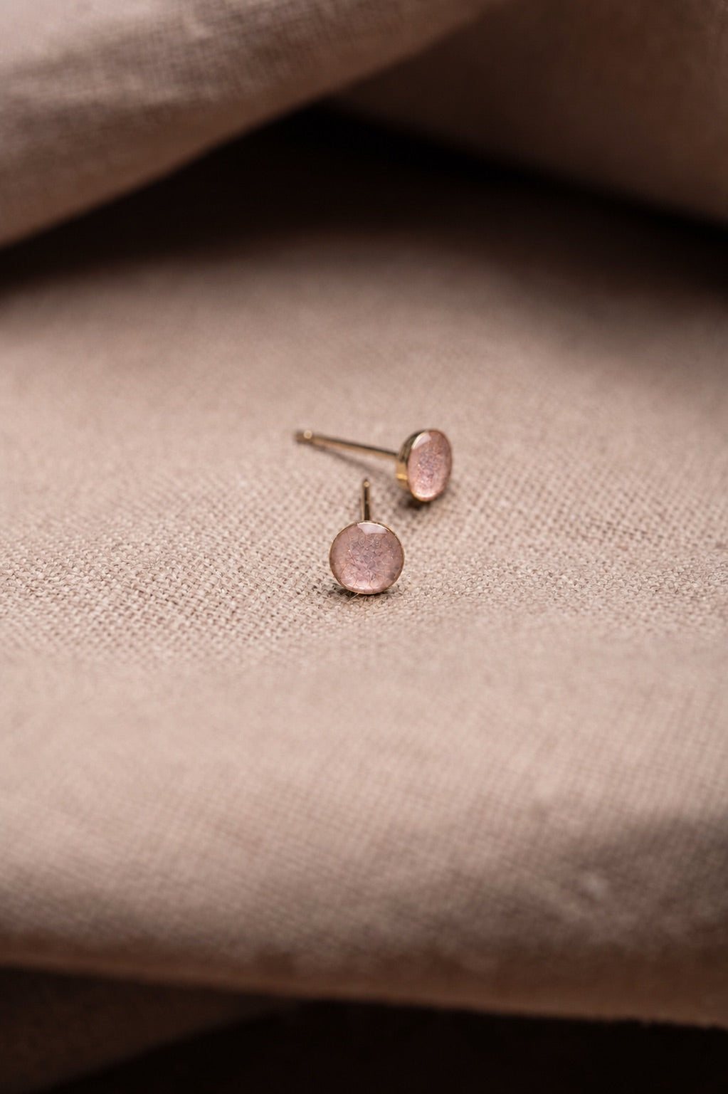 Cherry Blossom Stud Earrings Gold