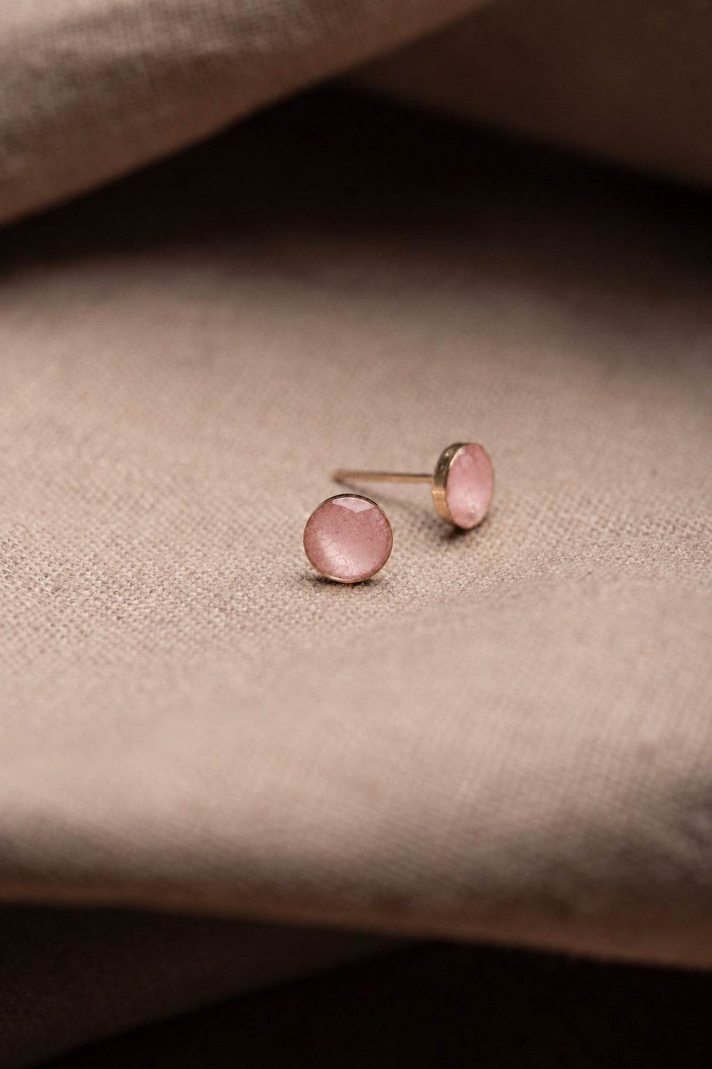Cherry Blossom Stud Earrings Gold