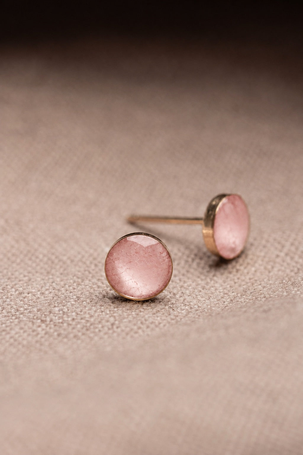 Cherry Blossom Stud Earrings Gold