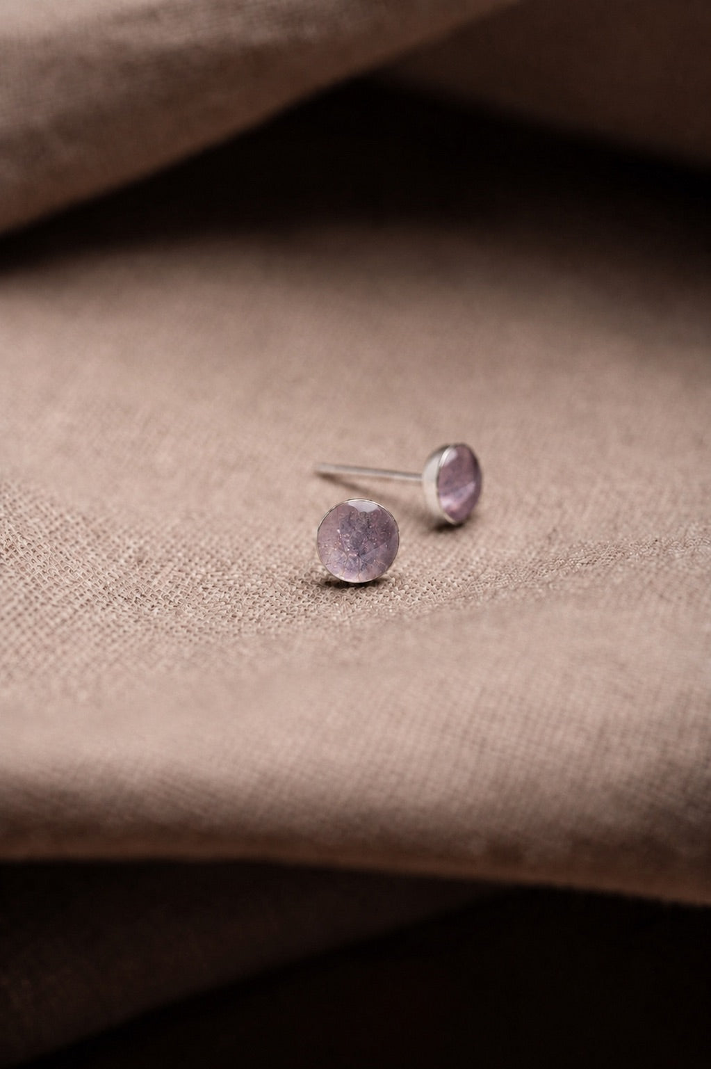 Cherry Blossom Stud Earrings Silver