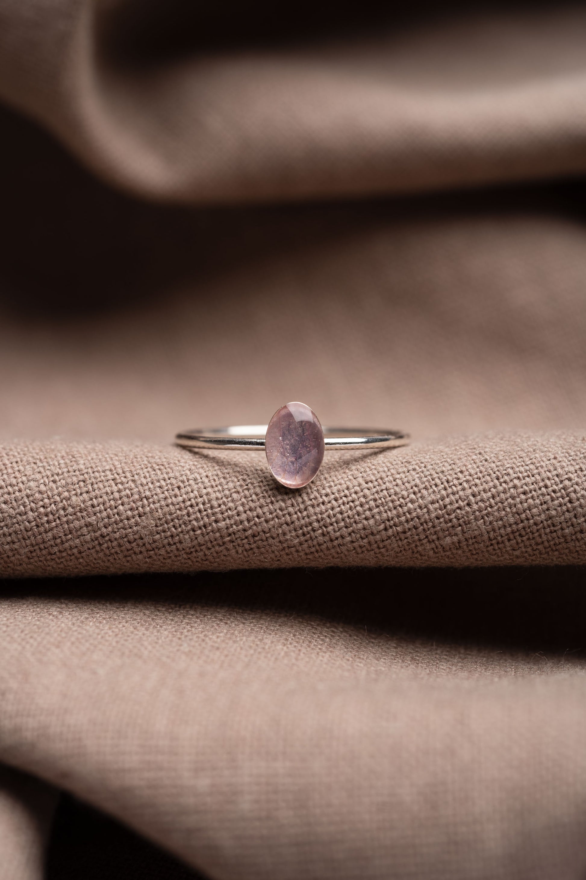 Cherry Blossom Stacking Ring Silver