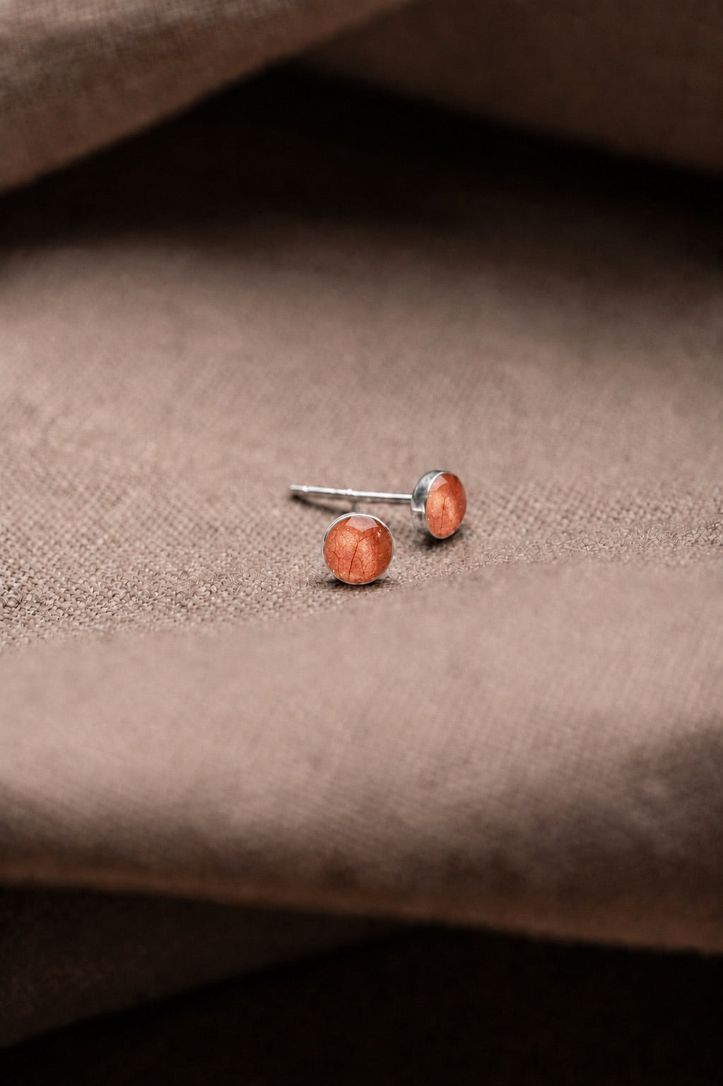 Bougainvillea Stud Earrings Silver