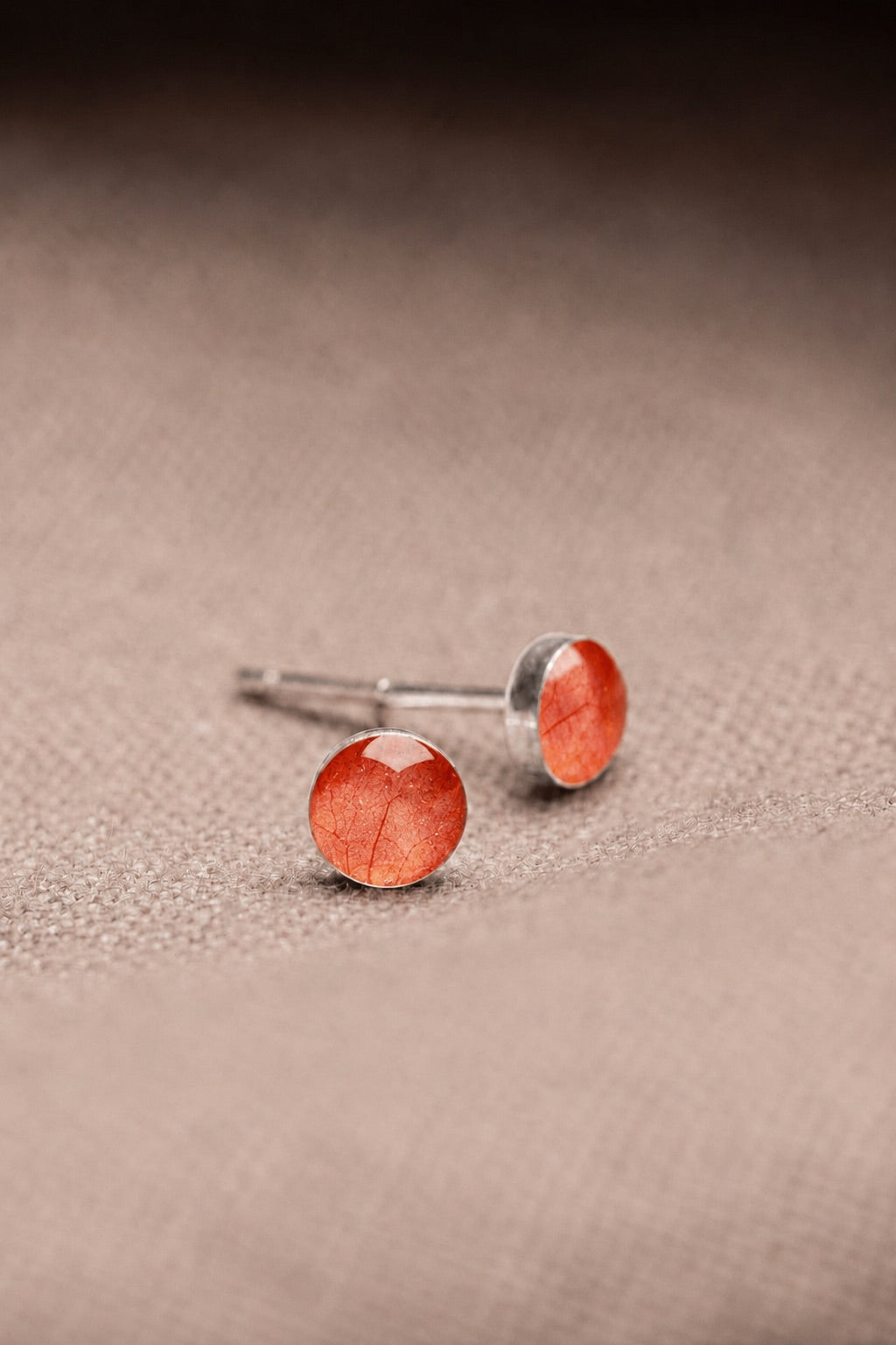 Bougainvillea Stud Earrings Silver