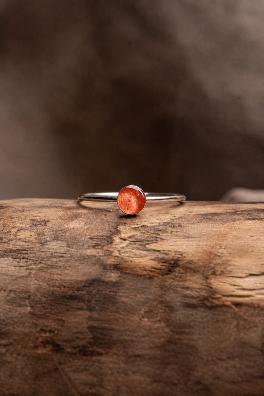 Bougainvillea Stacking Ring Silver