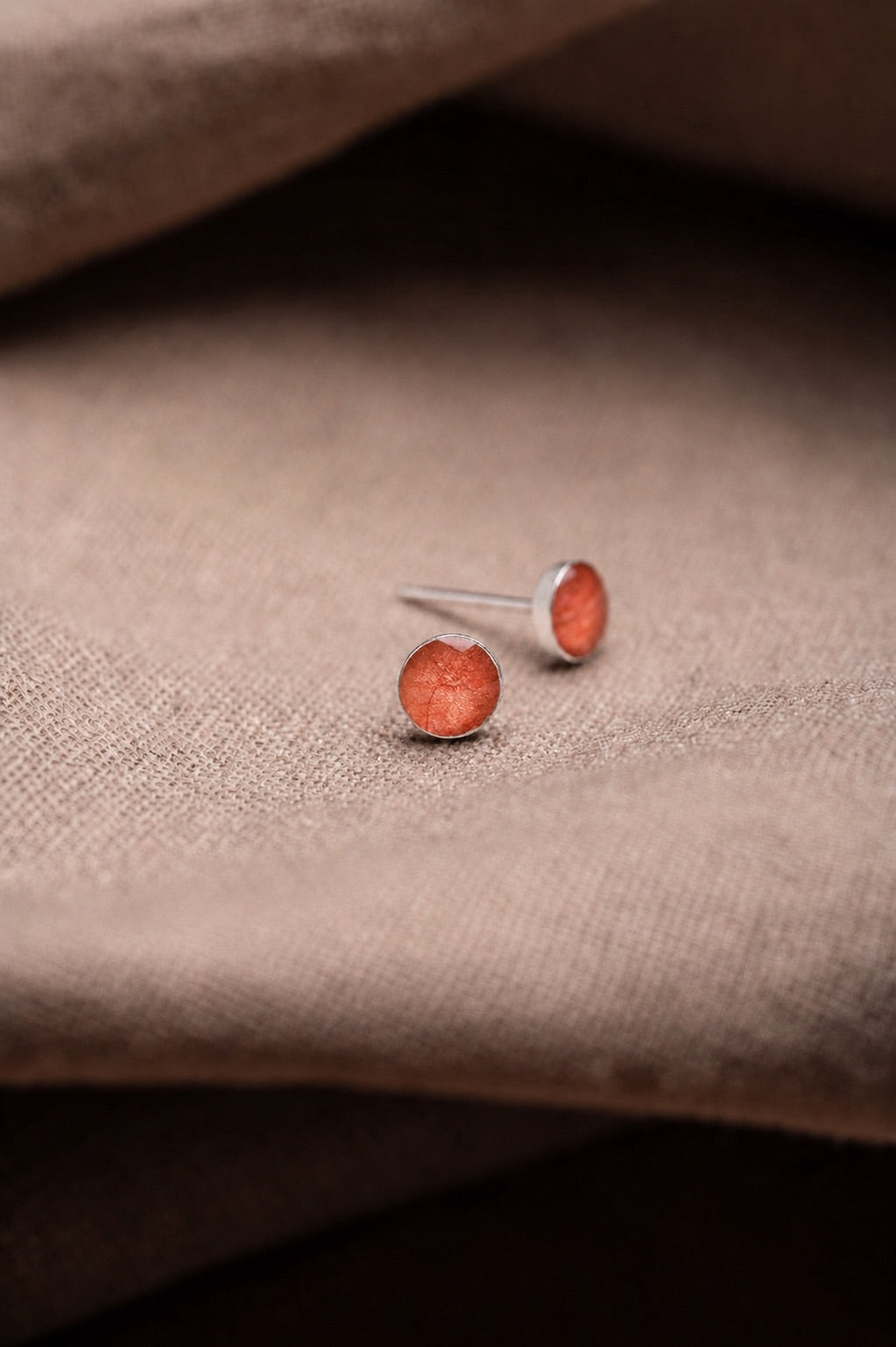 Bougainvillea Stud Earrings Silver