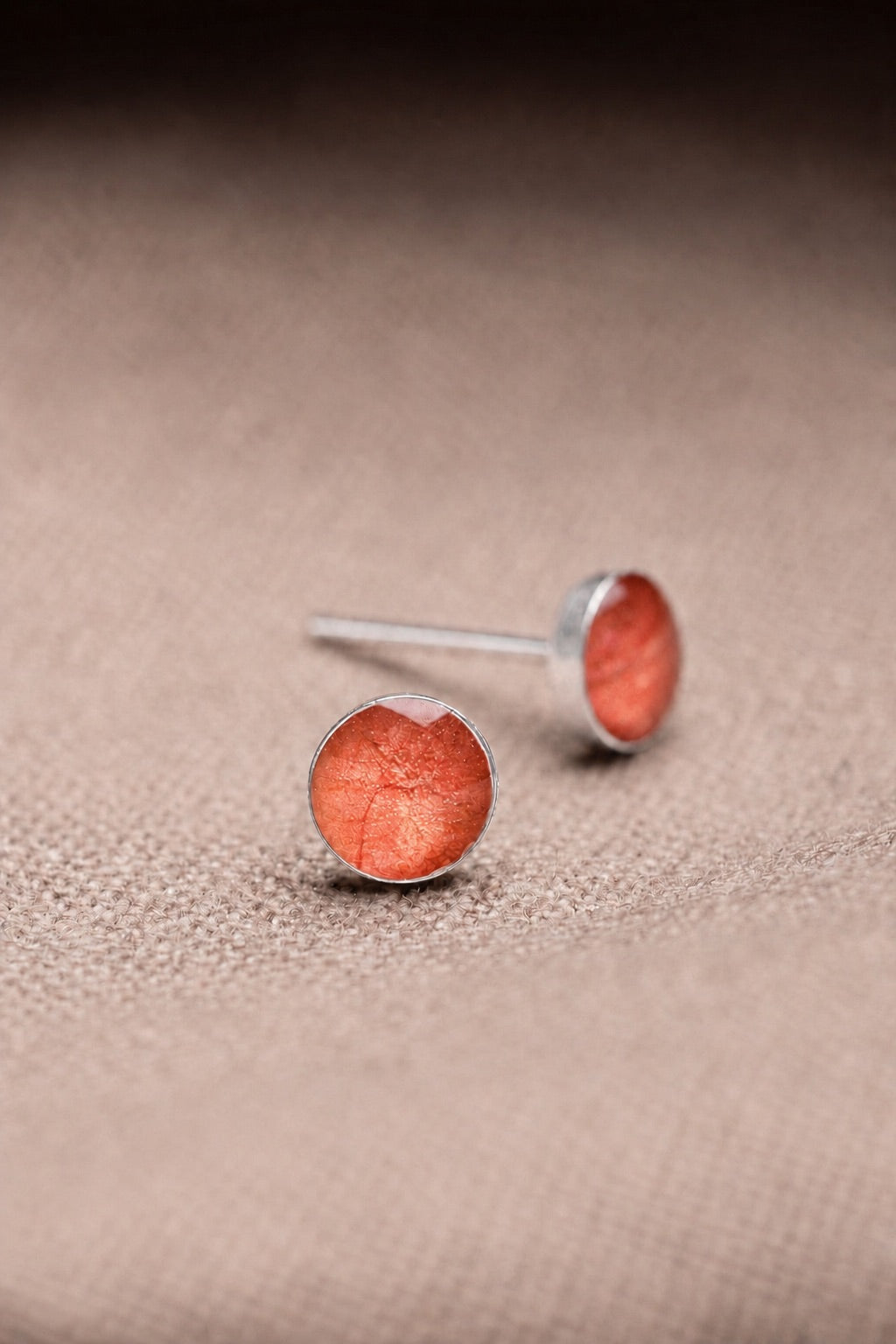 Bougainvillea Stud Earrings Silver
