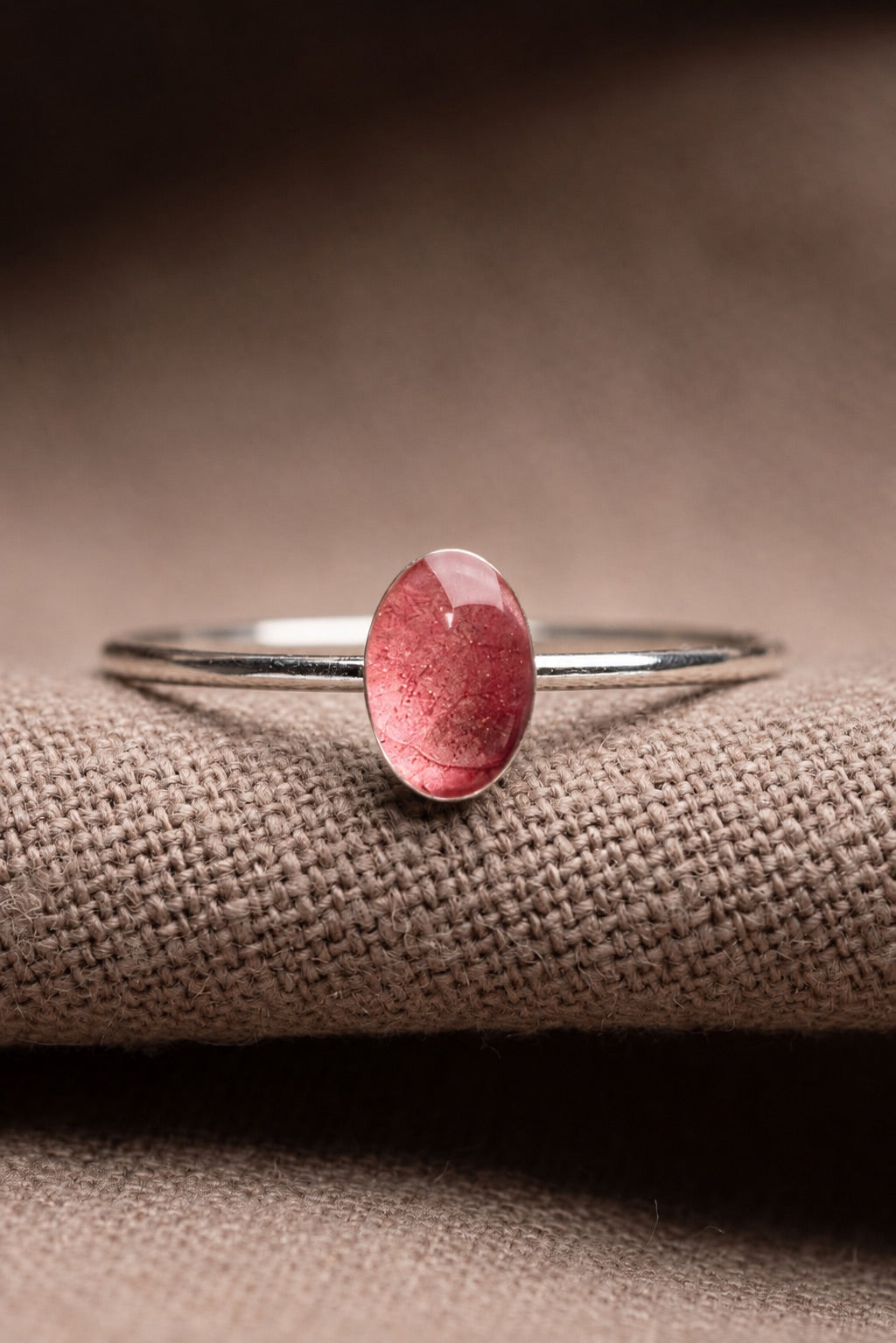 Bougainvillea Stacking Ring Silver