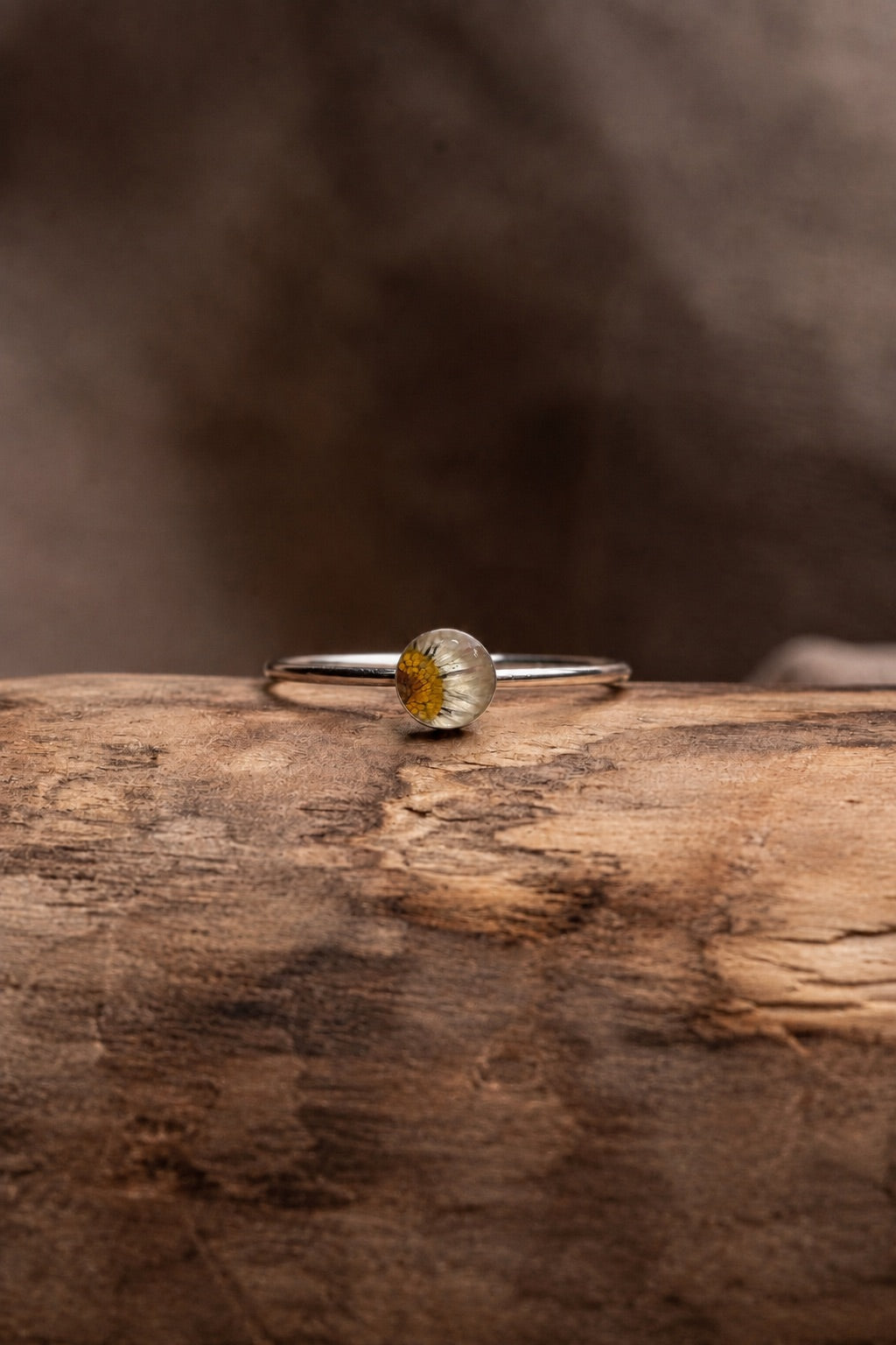 Daisy Stacking Ring Silver