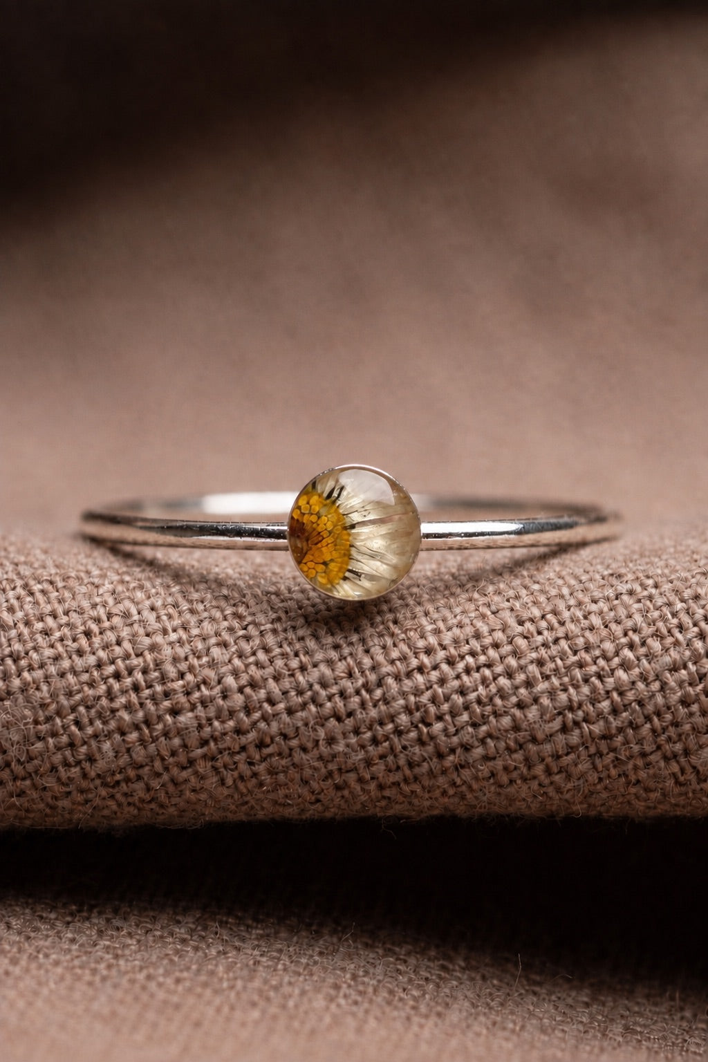 Daisy Stacking Ring Silver