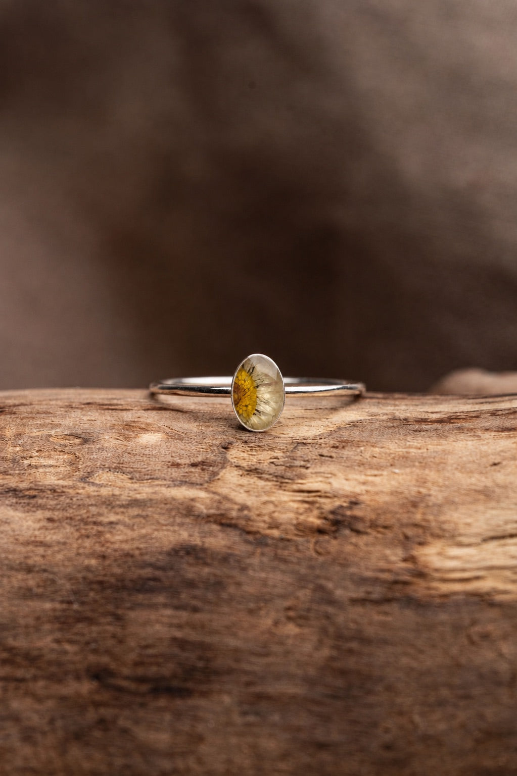 Daisy Stacking Ring Silver