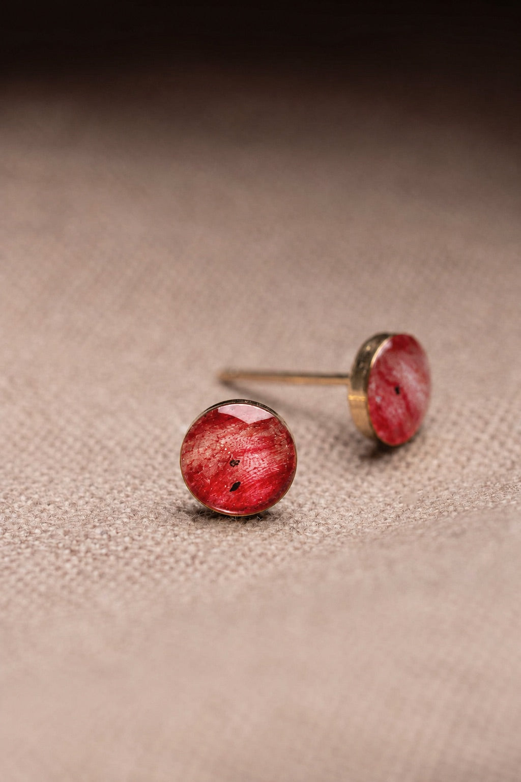 Tulip Stud Earrings Gold
