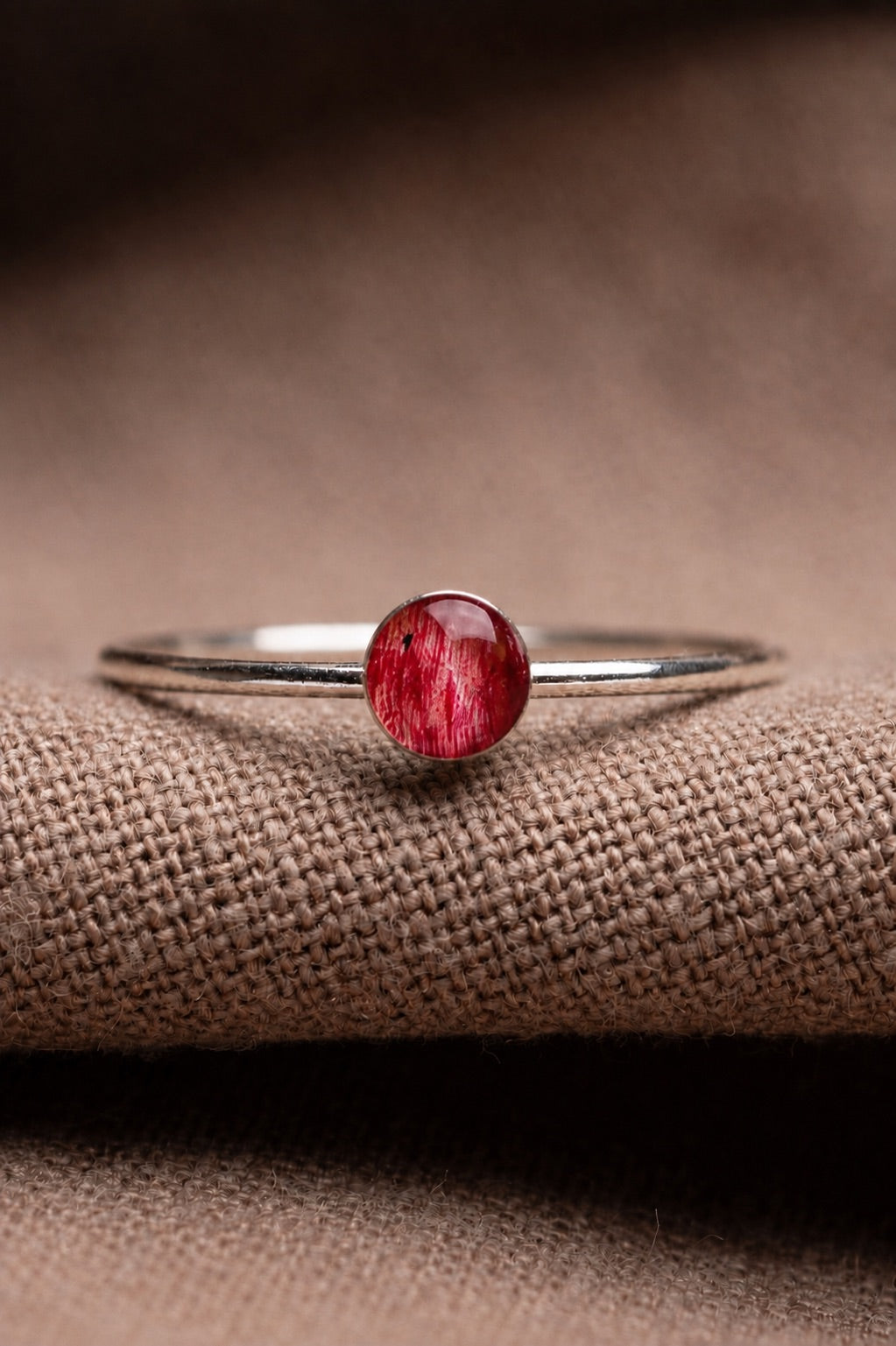 Tulip Stacking Ring Silver