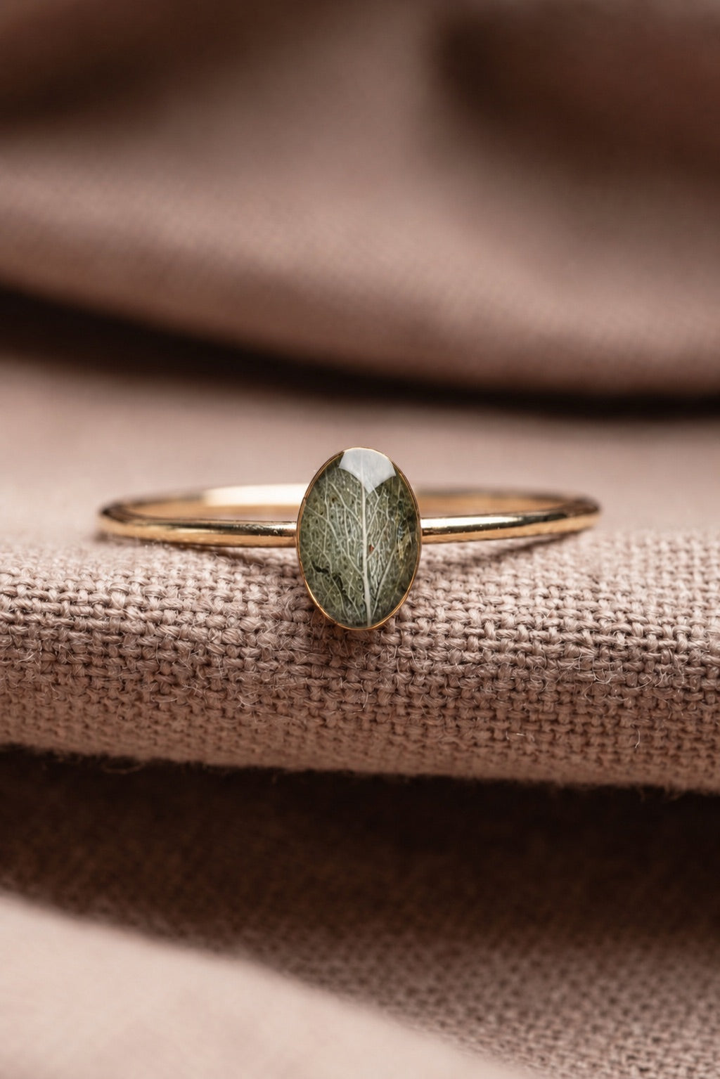 Eucalyptus Stacking Ring Gold
