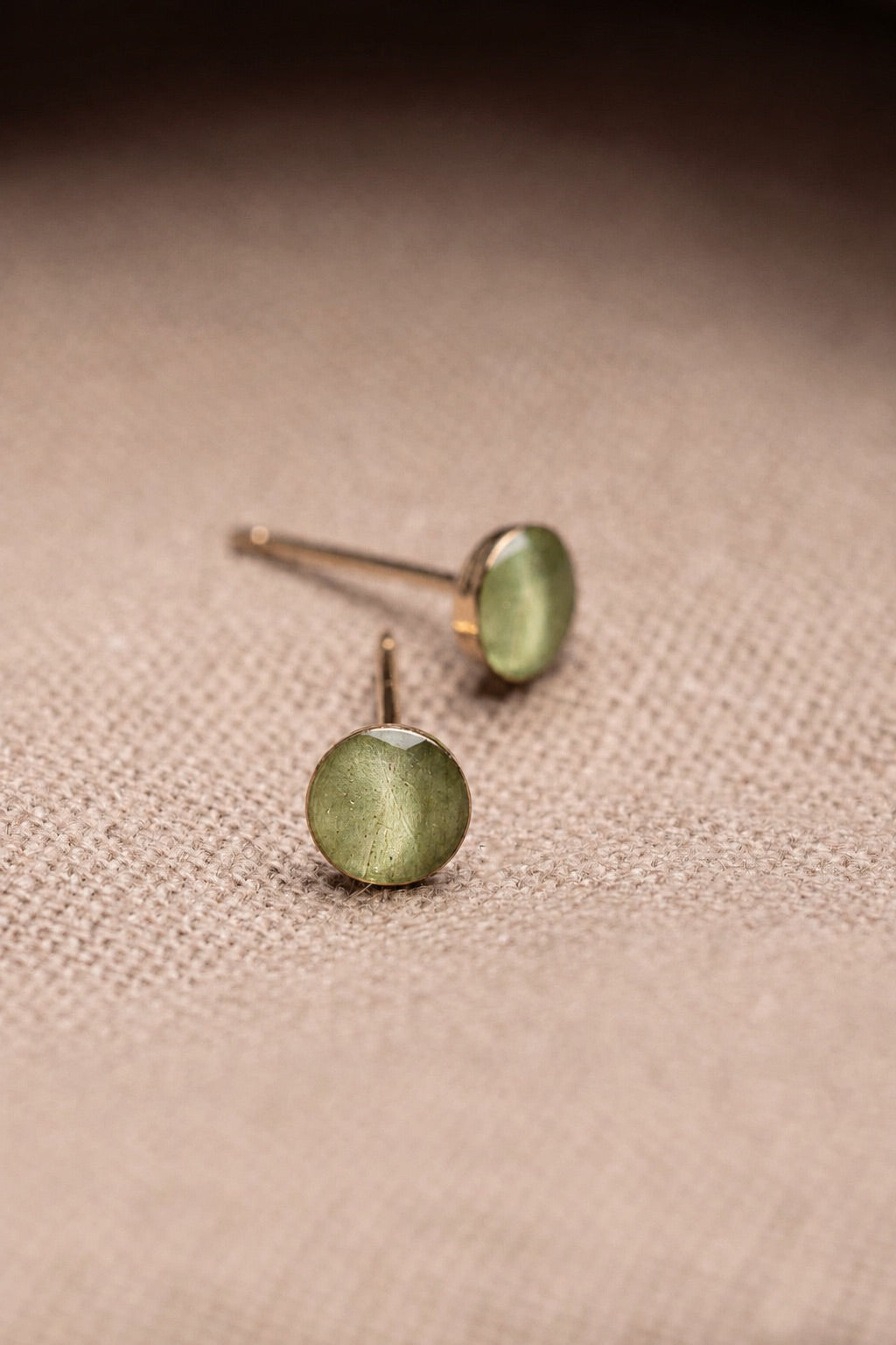 Eucalyptus Stud Earrings Gold