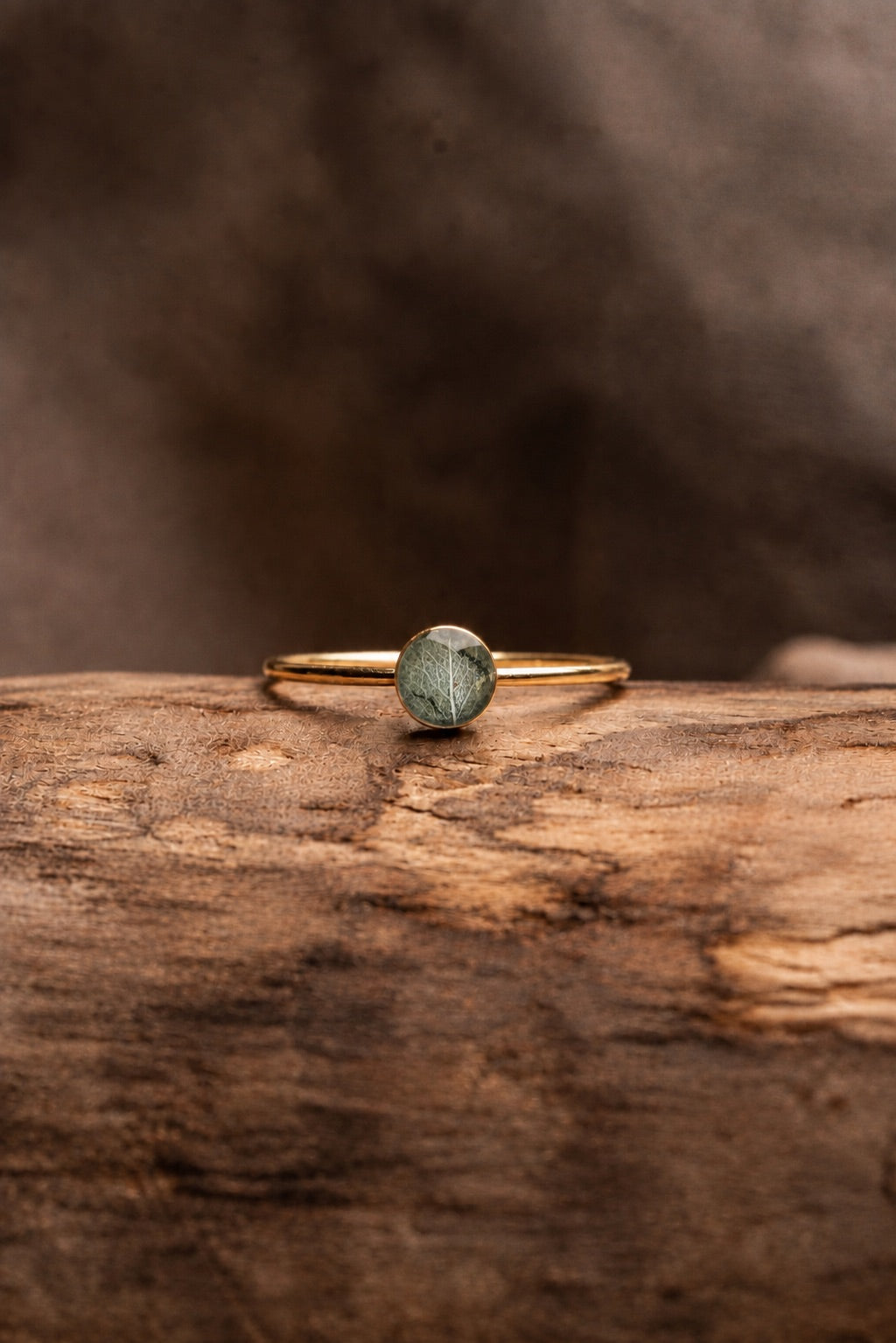 Eucalyptus Stacking Ring Gold