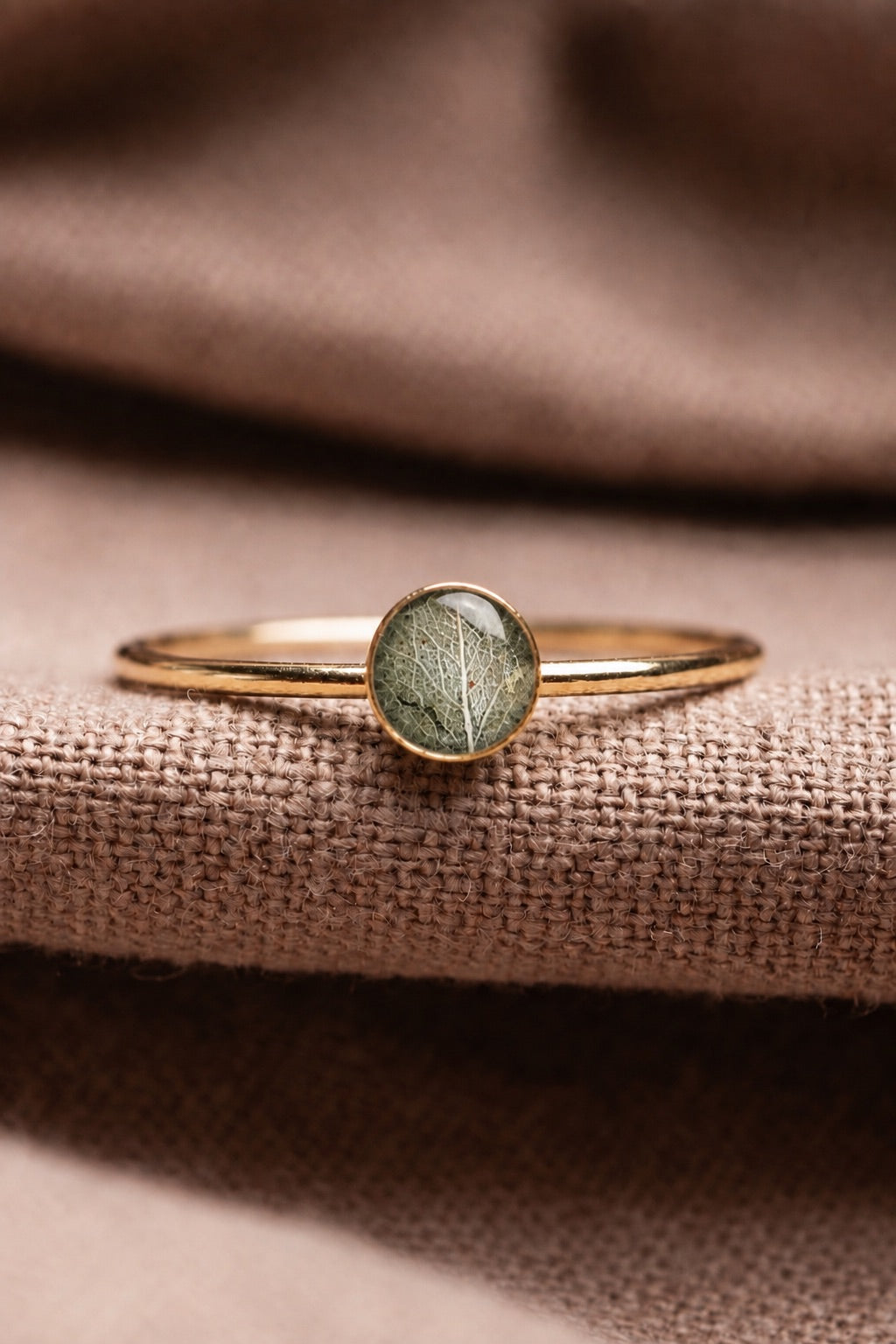 Eucalyptus Stacking Ring Gold