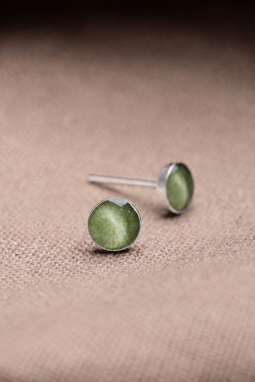 Eucalyptus Stud Earrings Silver