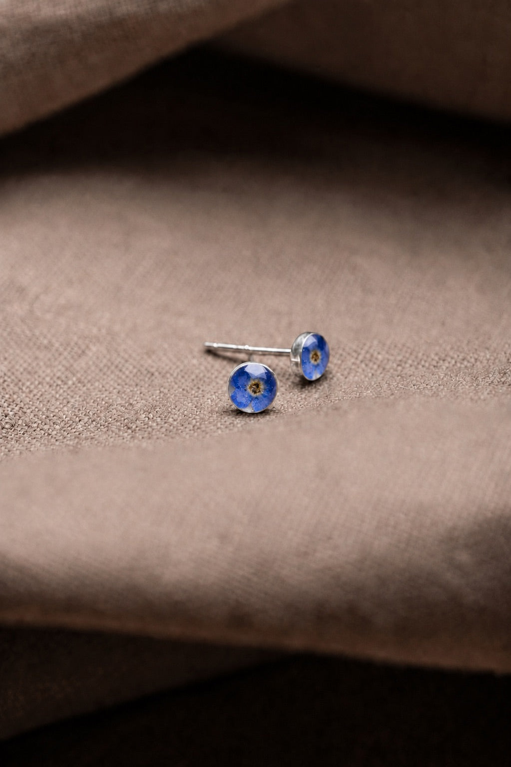 Forget Me Not Stud Earrings Silver