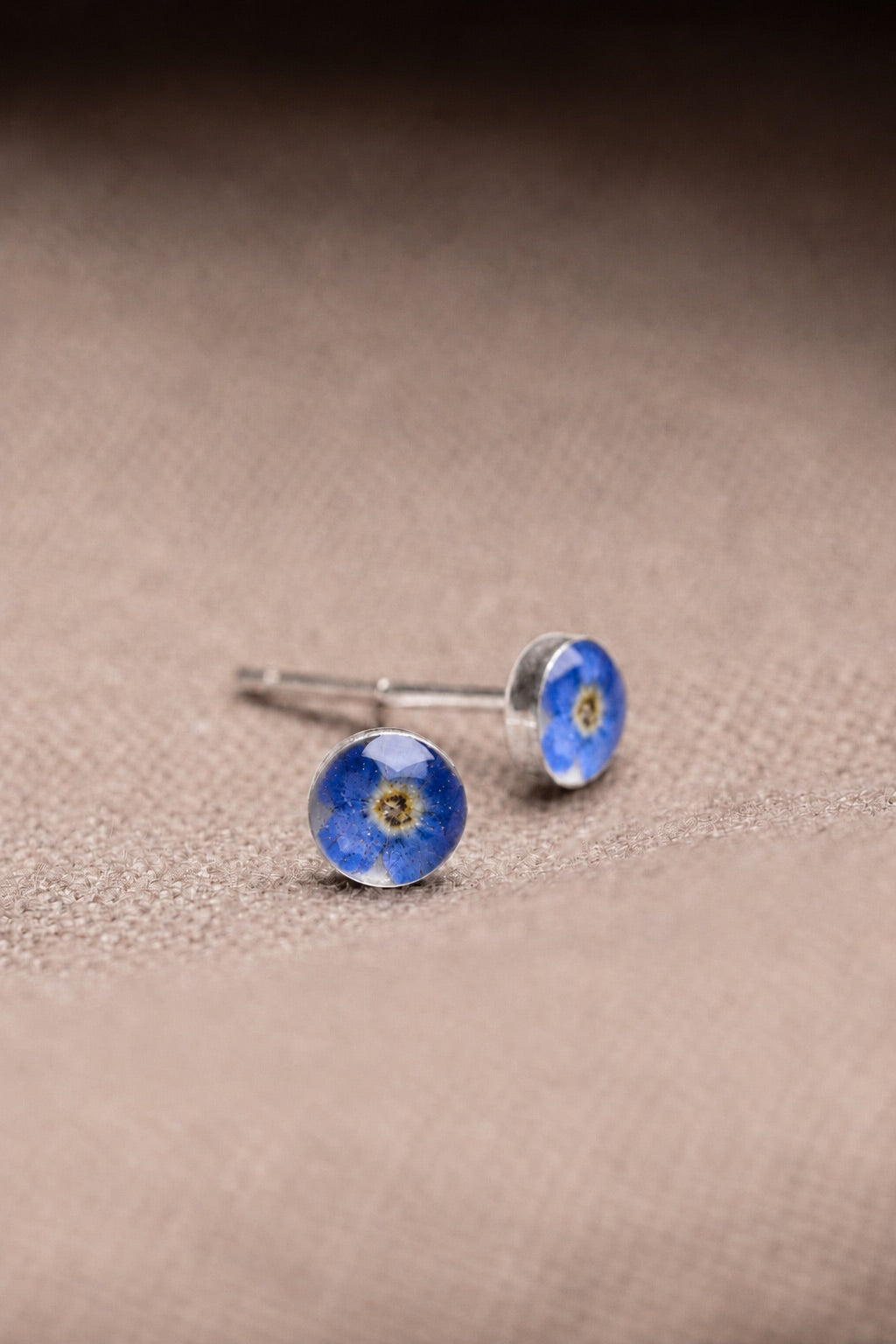 Forget Me Not Stud Earrings Silver