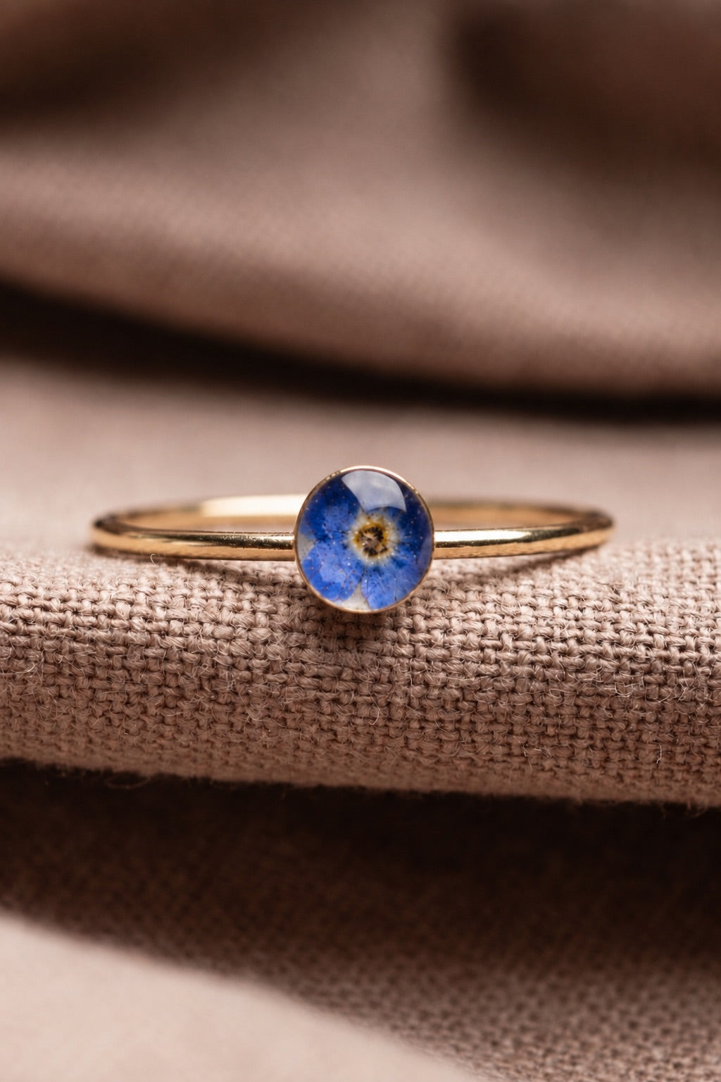 Forget Me Not Stacking Ring Gold