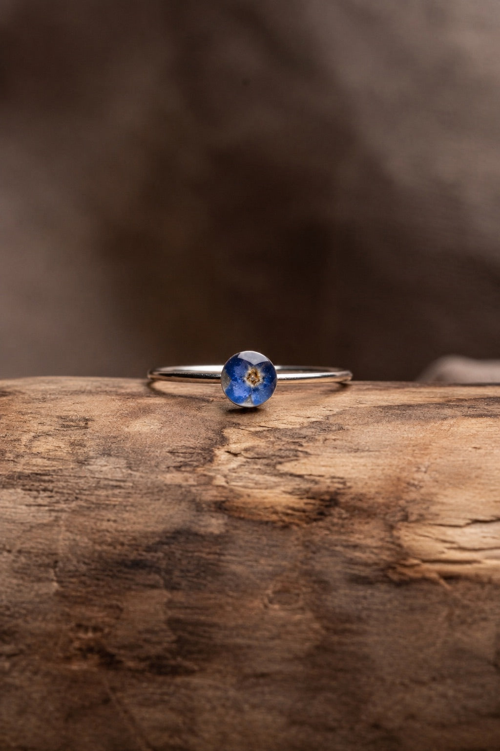 Forget Me Not Stacking Ring Silver