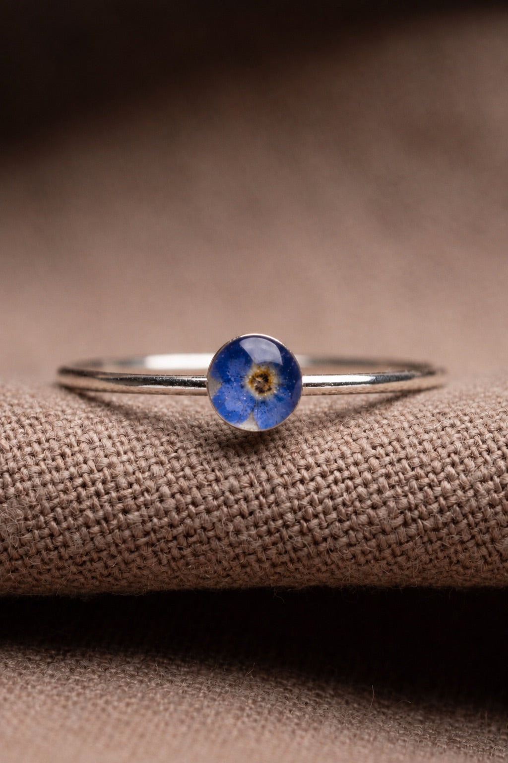 Forget Me Not Stacking Ring Silver