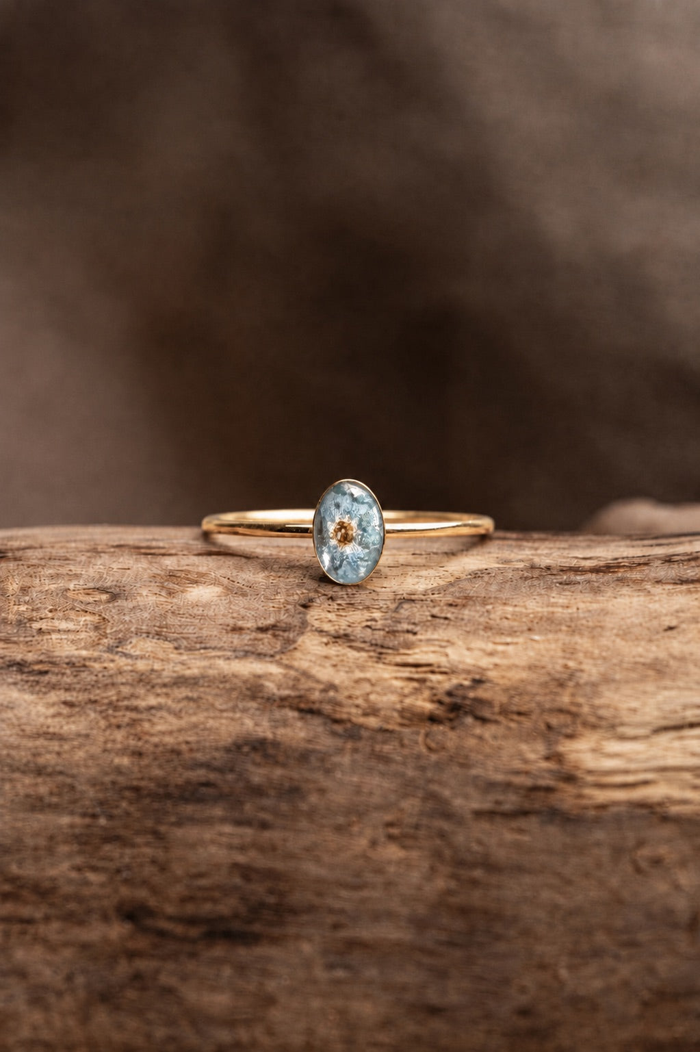 Forget Me Not Stacking Ring Gold