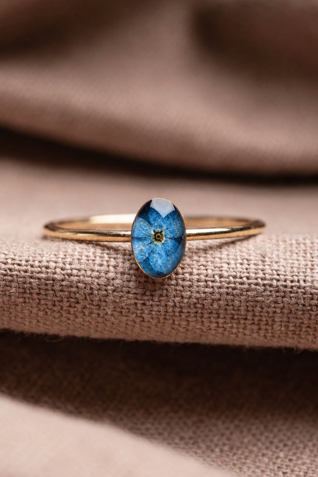 Forget Me Not Stacking Ring Gold