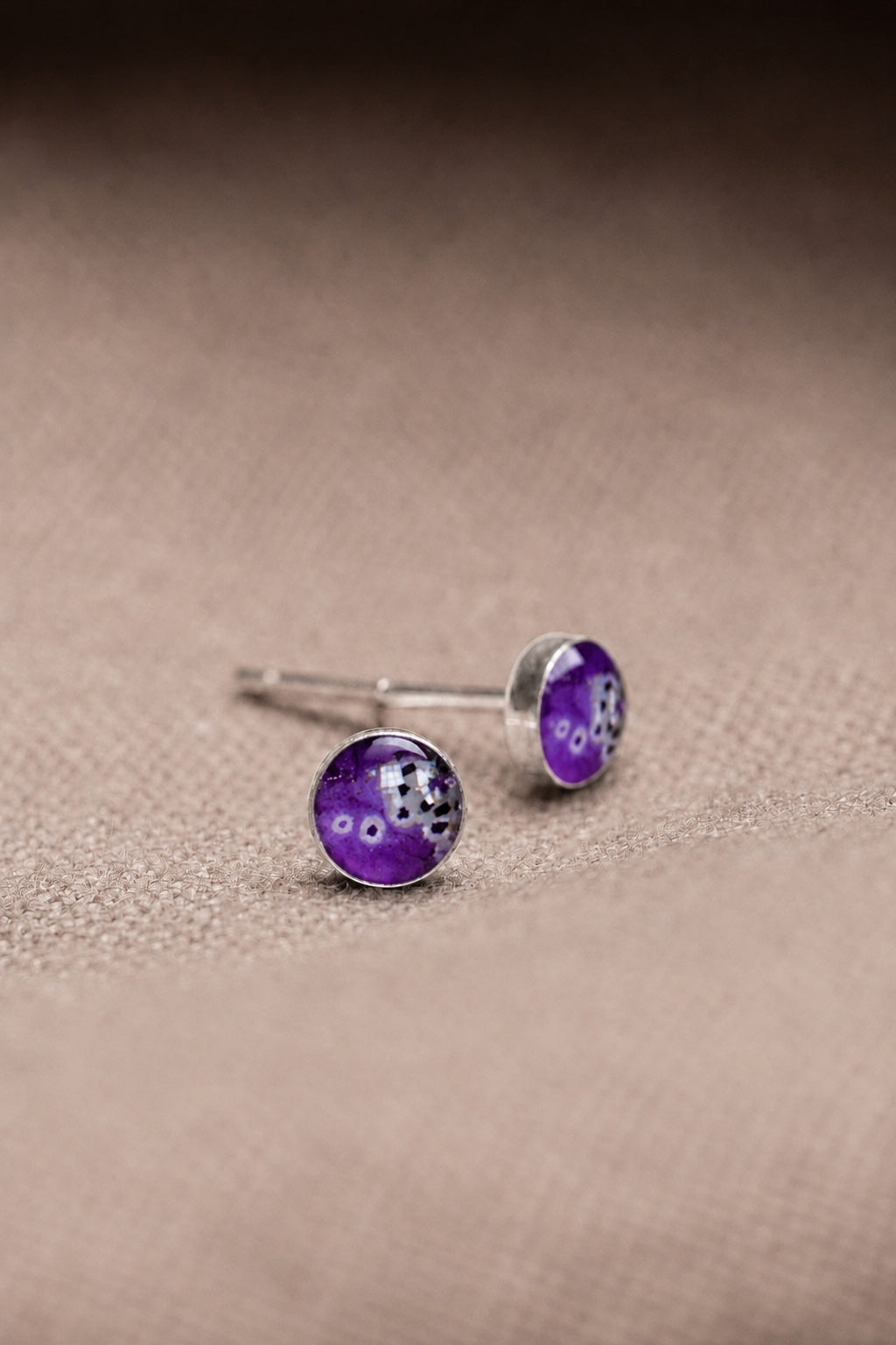 Foxglove Stud Earrings Silver