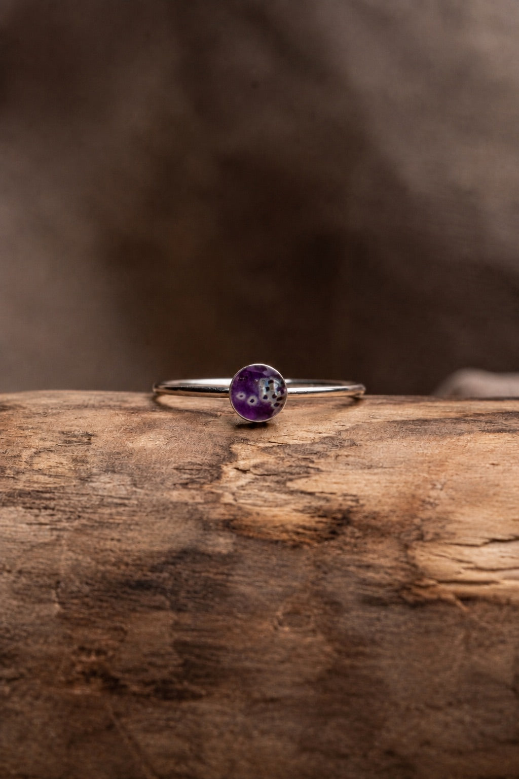 Foxglove Stacking Ring Silver