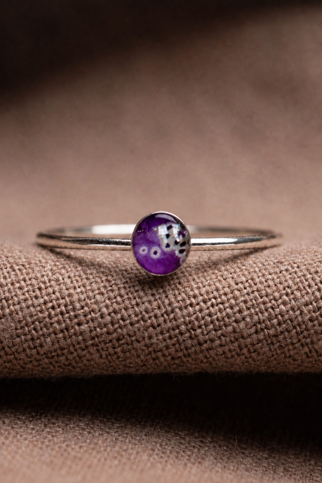 Foxglove Stacking Ring Silver