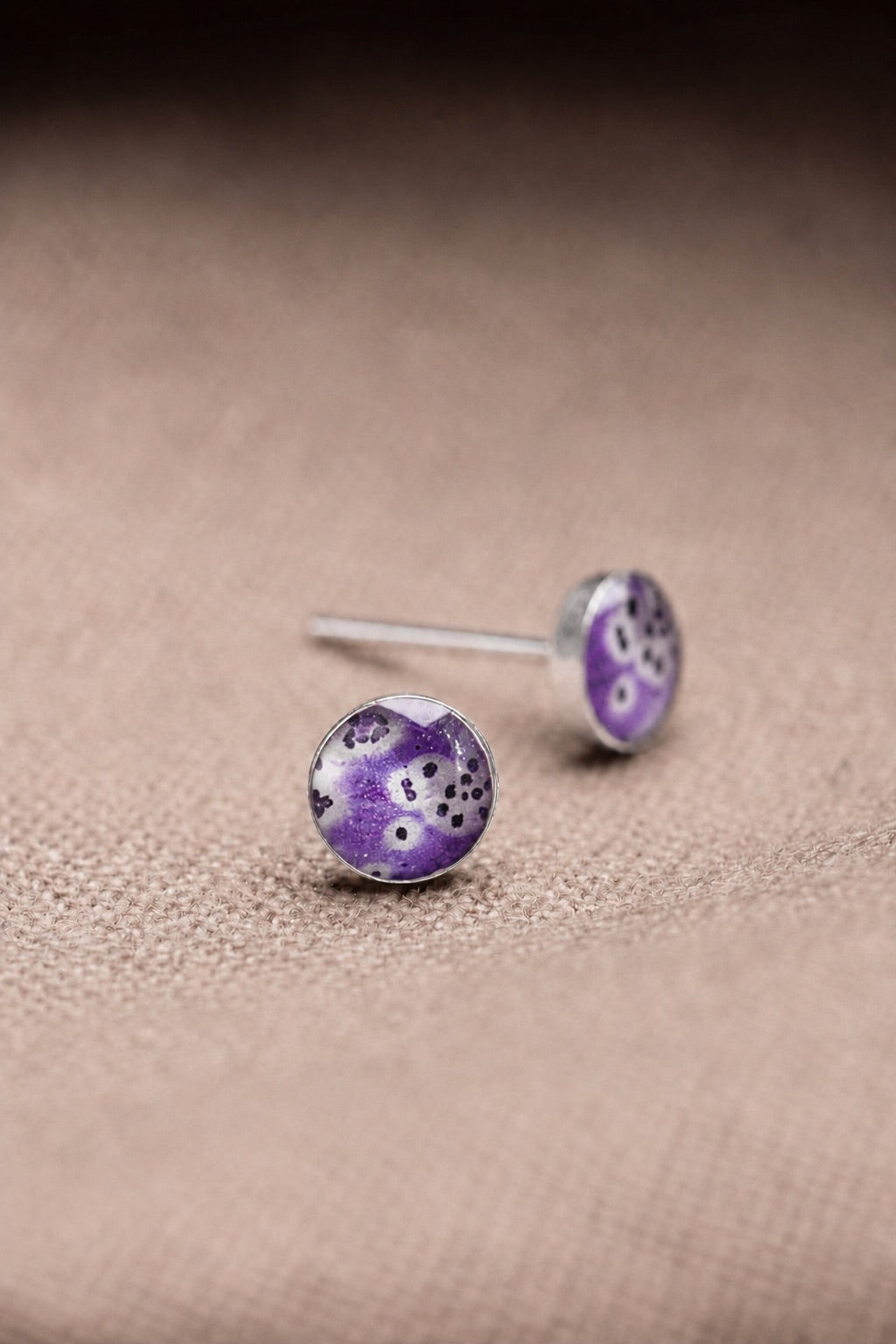 Foxglove Stud Earrings Silver