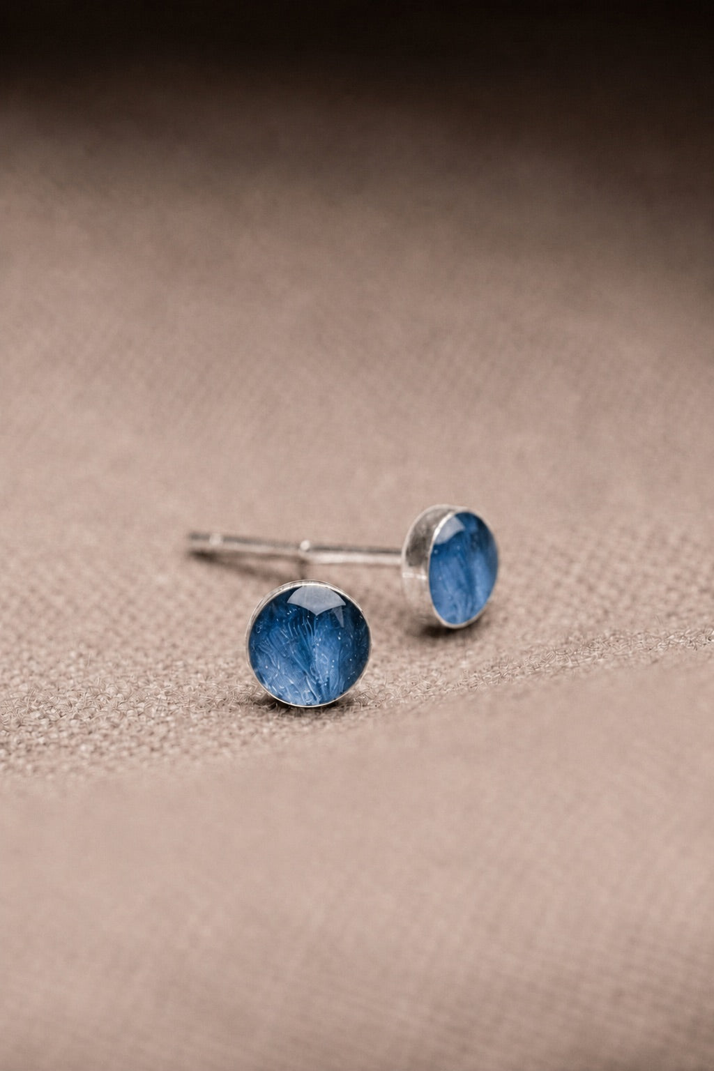 Hydrangea Stud Earrings Silver