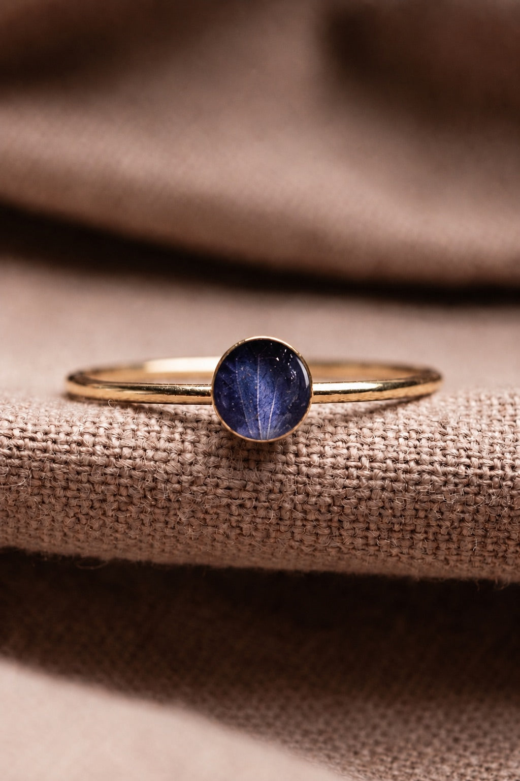 Hydrangea Stacking Ring Gold