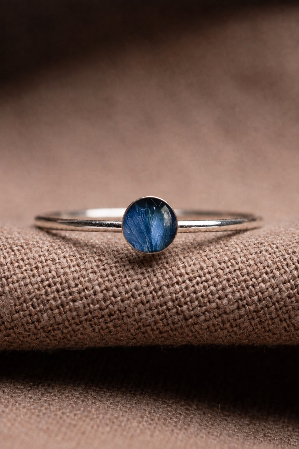 Hydrangea Stacking Ring Silver