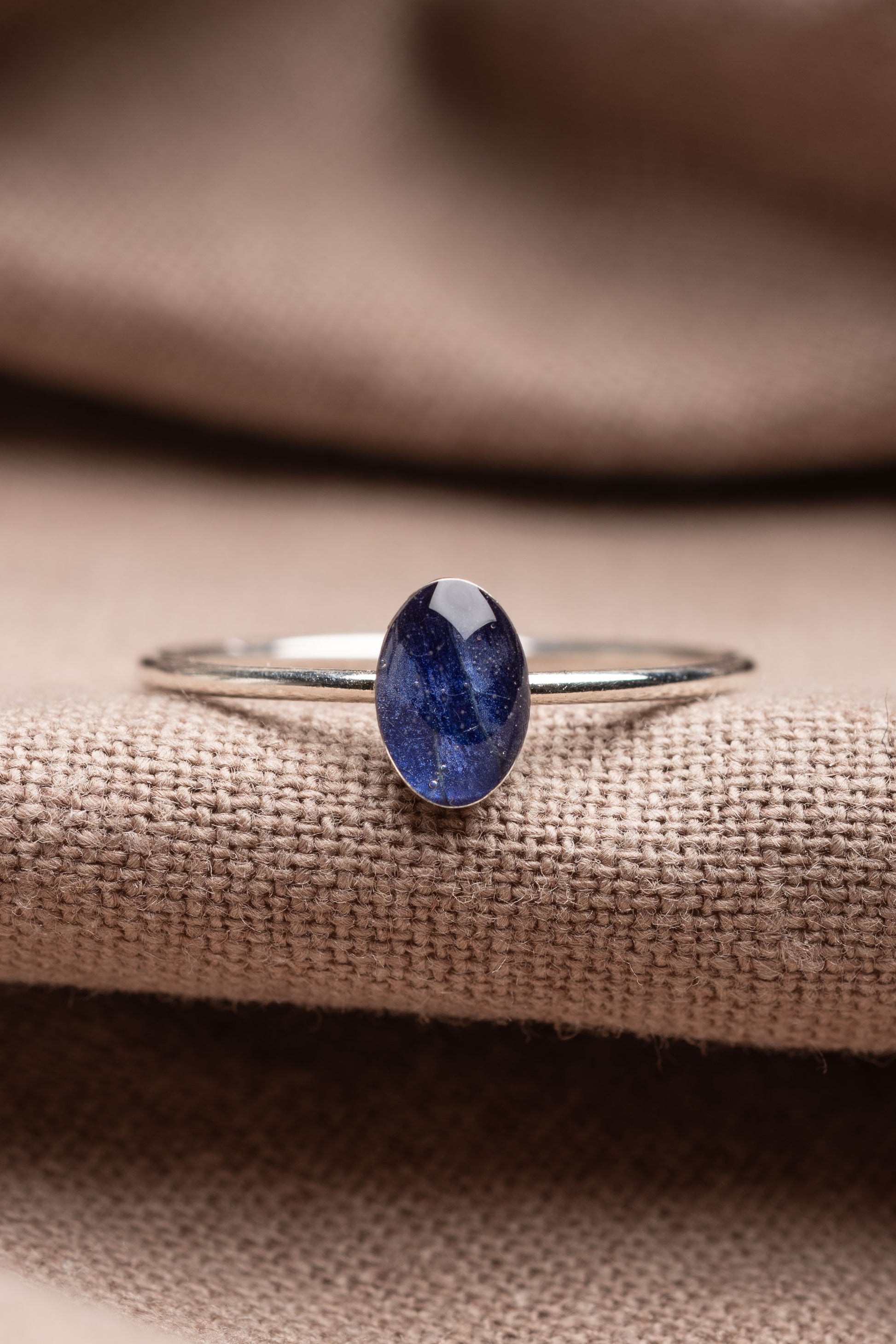 Hydrangea Stacking Ring Silver