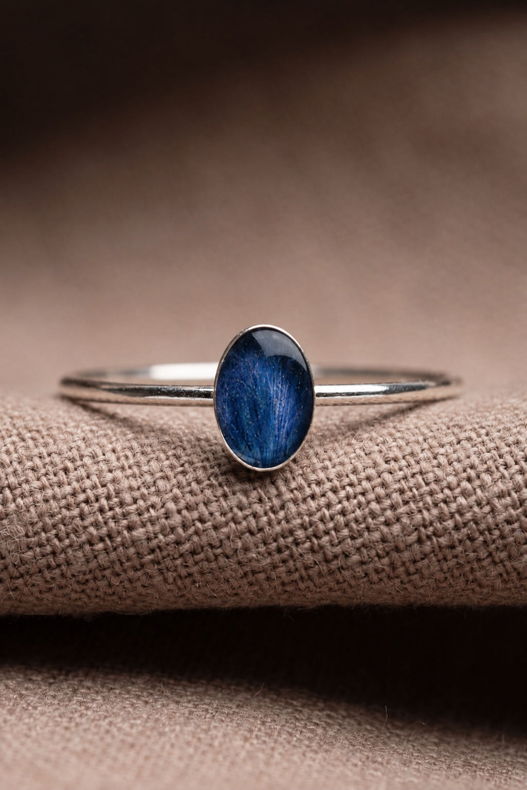 Hydrangea Stacking Ring Silver