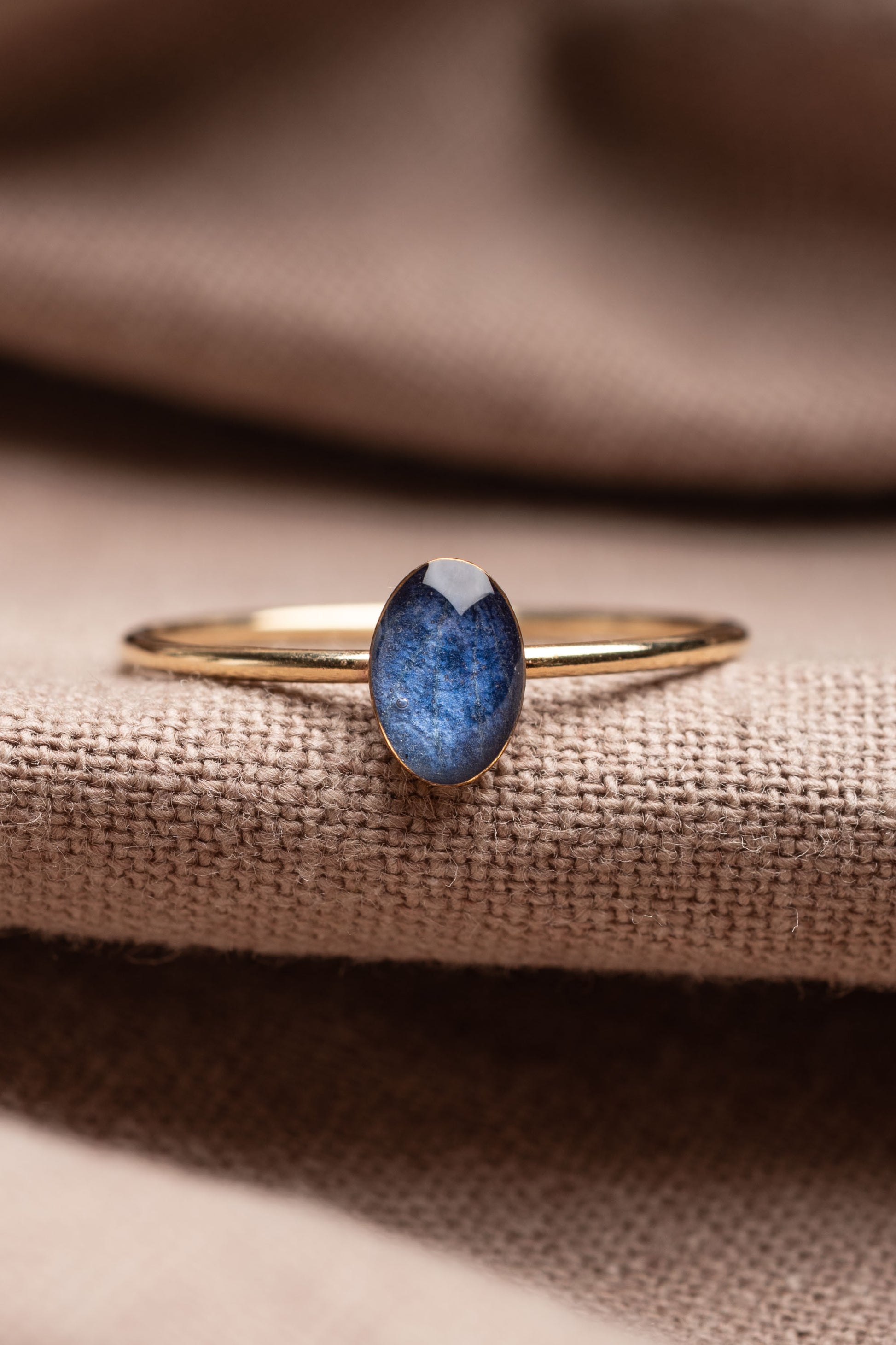 Hydrangea Stacking Ring Gold