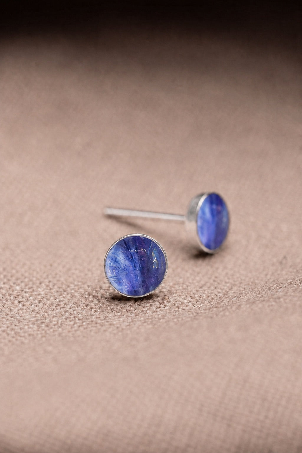 Larkspur Stud Earrings Silver