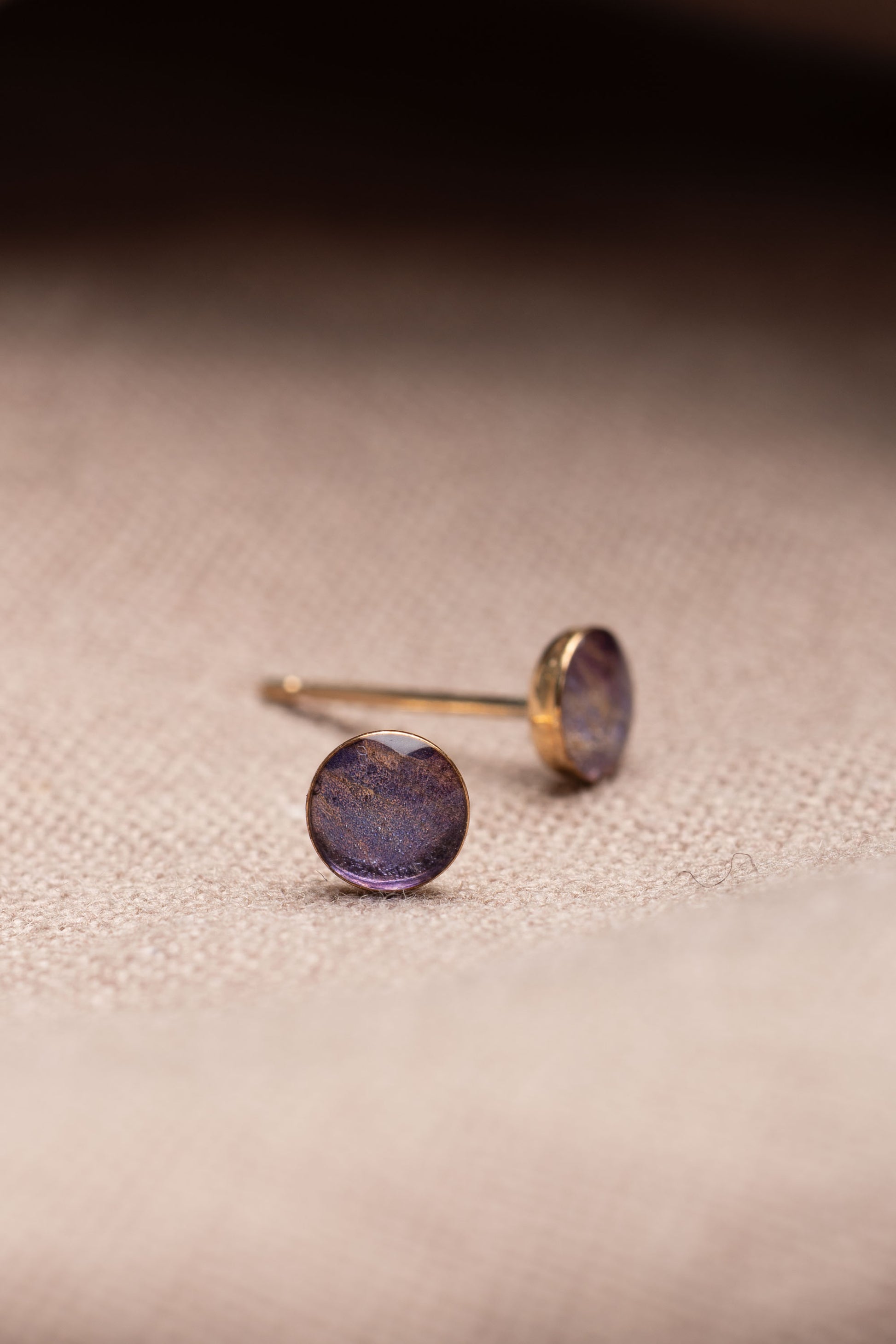 Larkspur Stud Earrings Gold