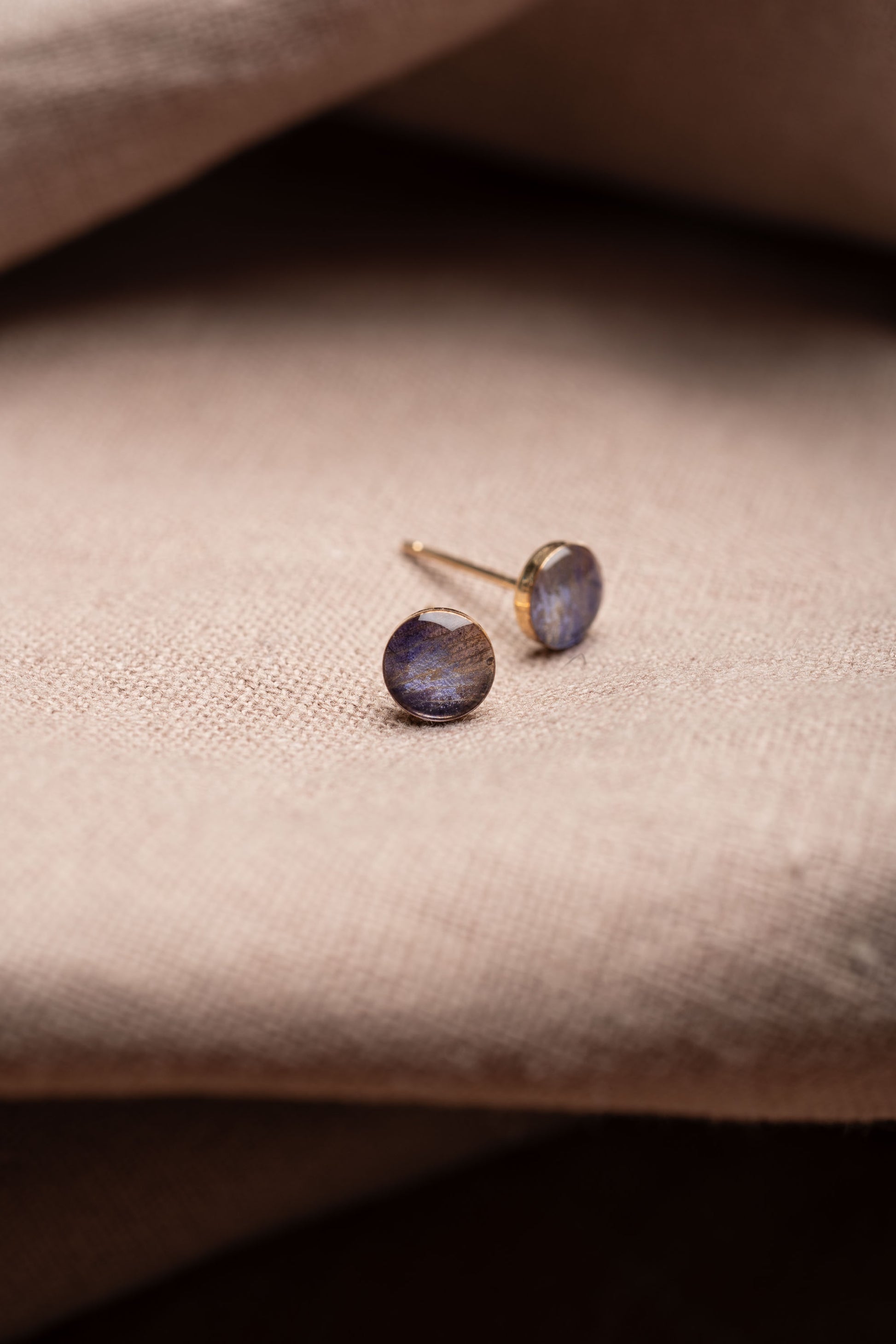 Larkspur Stud Earrings Gold