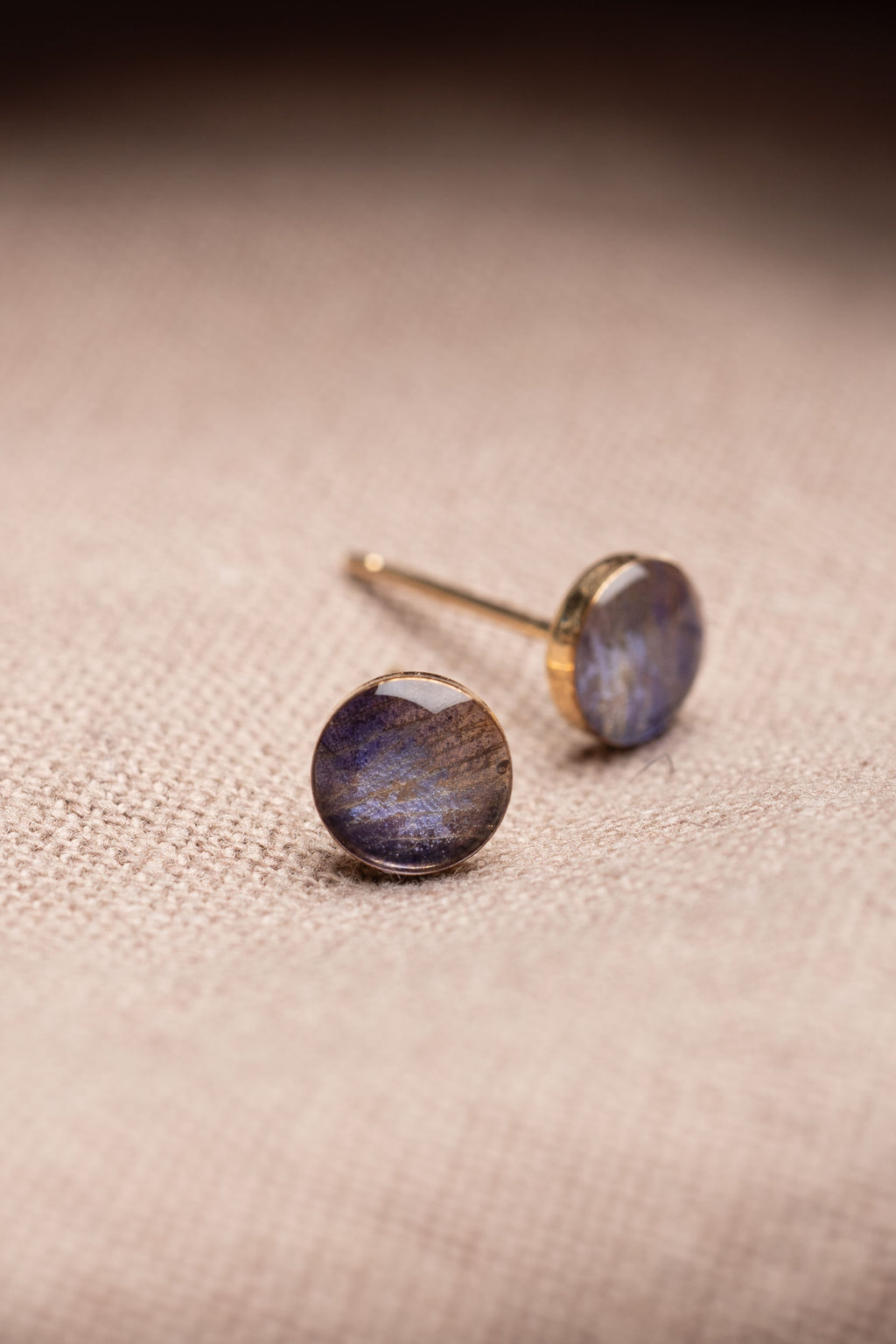Larkspur Stud Earrings Gold