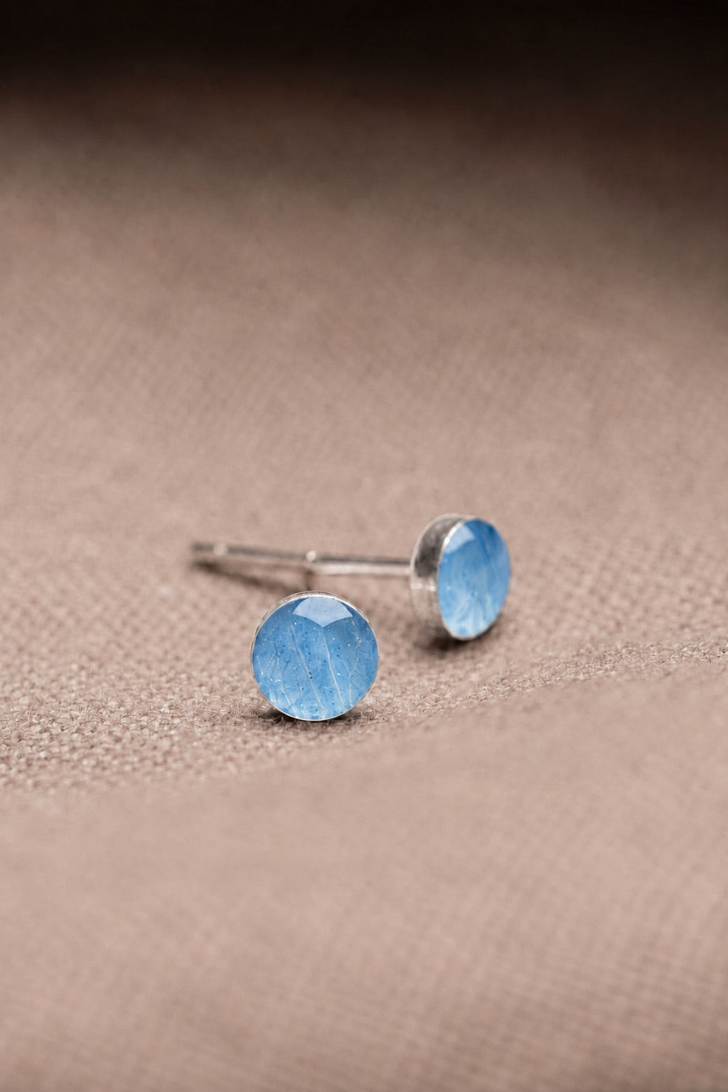 Hydrangea Stud Earrings Silver
