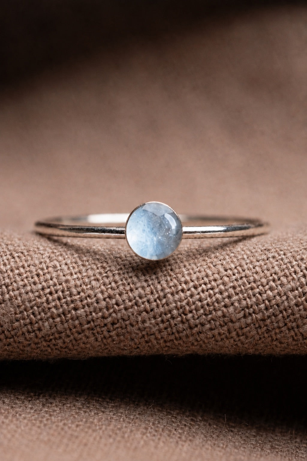 Hydrangea Stacking Ring Silver