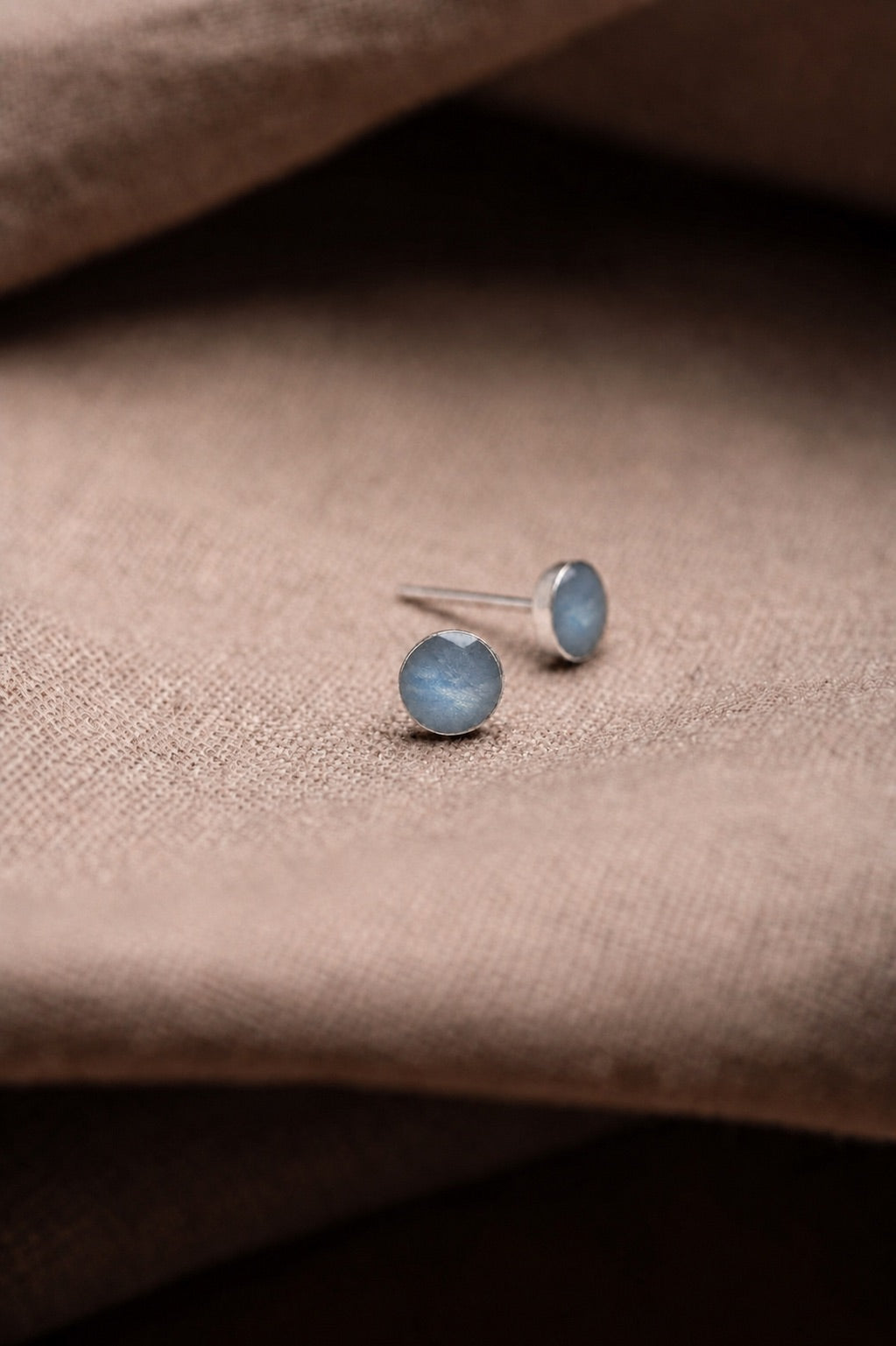 Hydrangea Stud Earrings Silver