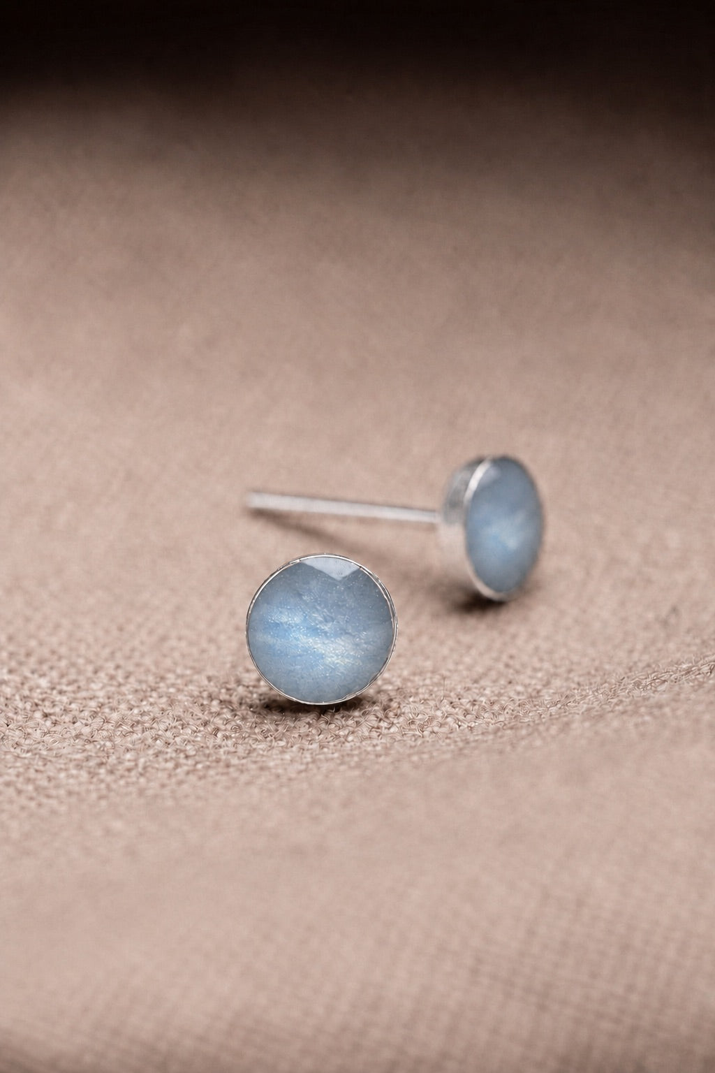 Hydrangea Stud Earrings Silver