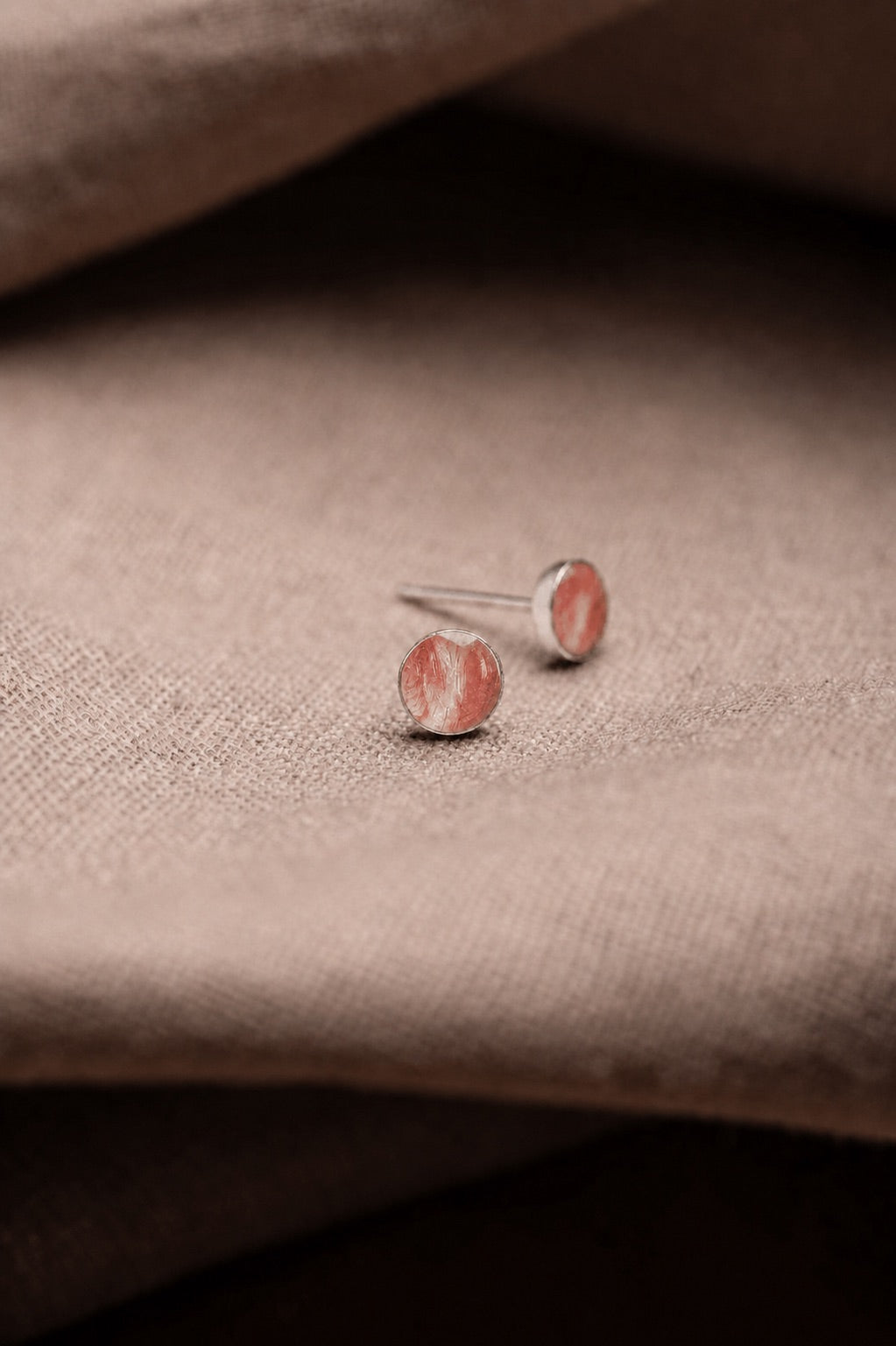 Tulip Stud Earrings Silver