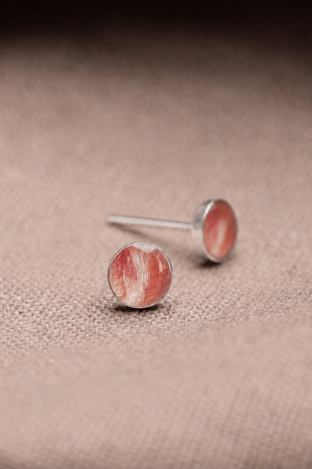Tulip Stud Earrings Silver