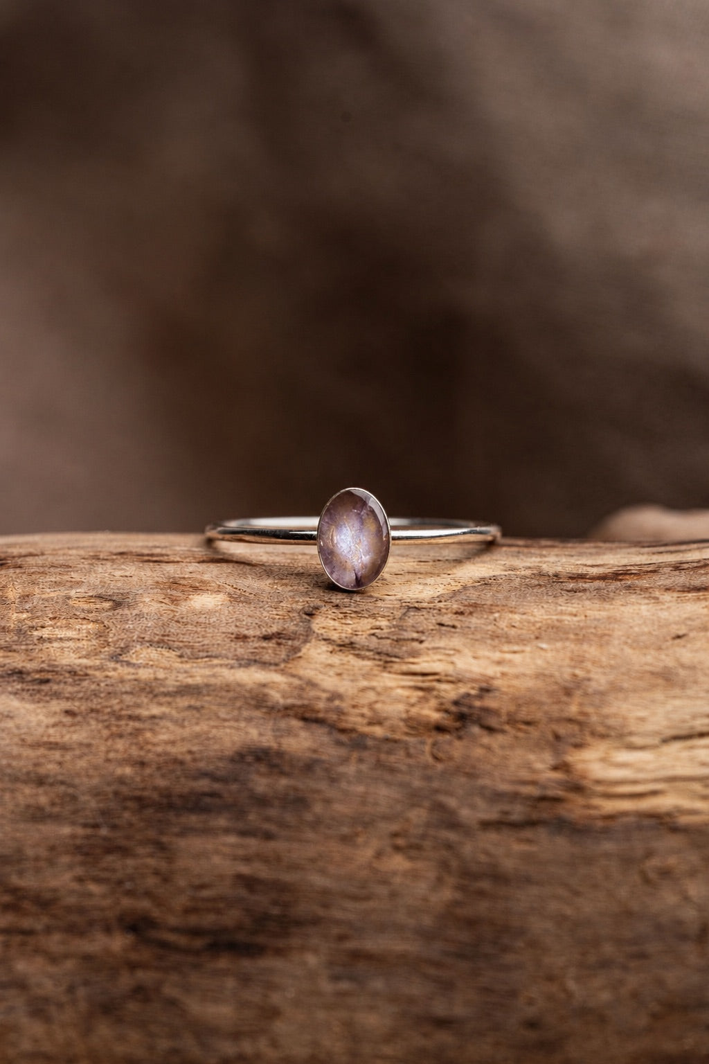 Lilac Stacking Ring Silver