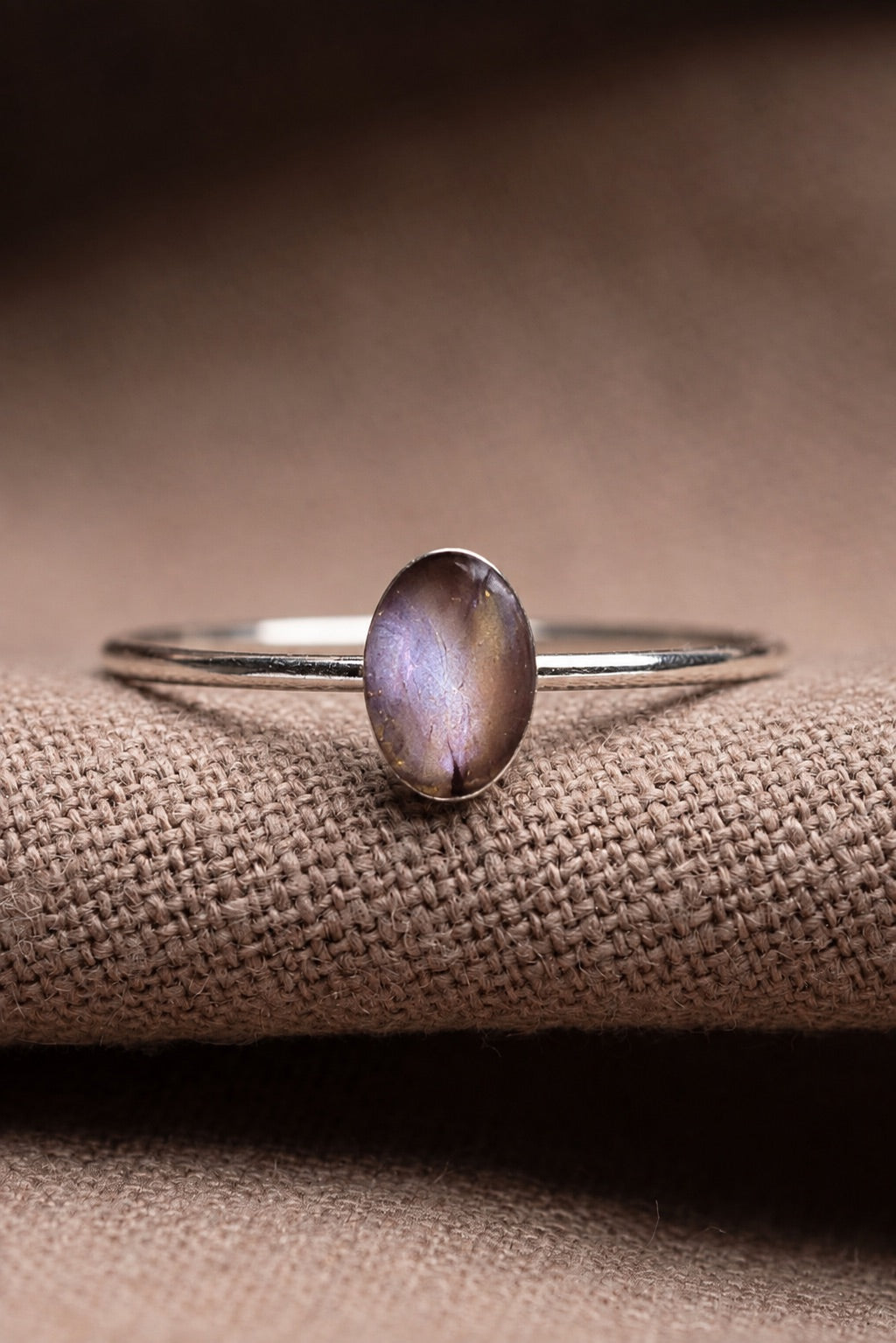Lilac Stacking Ring Silver